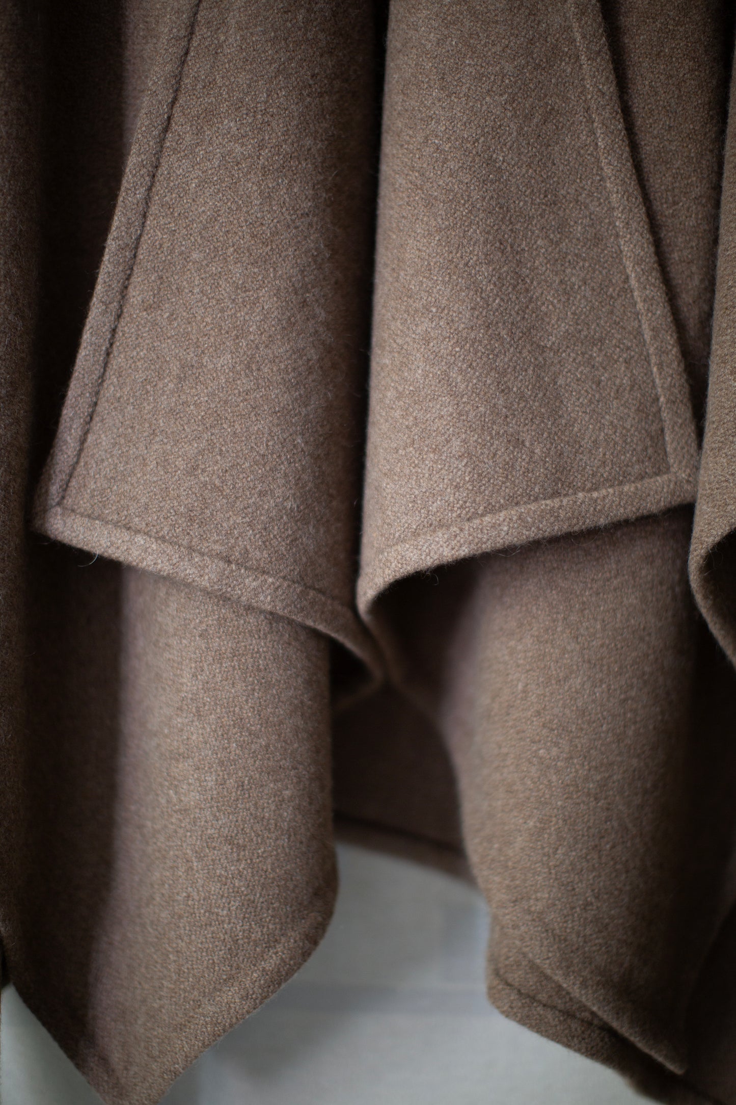Natural Yak Golden Brown Seamed Cape
