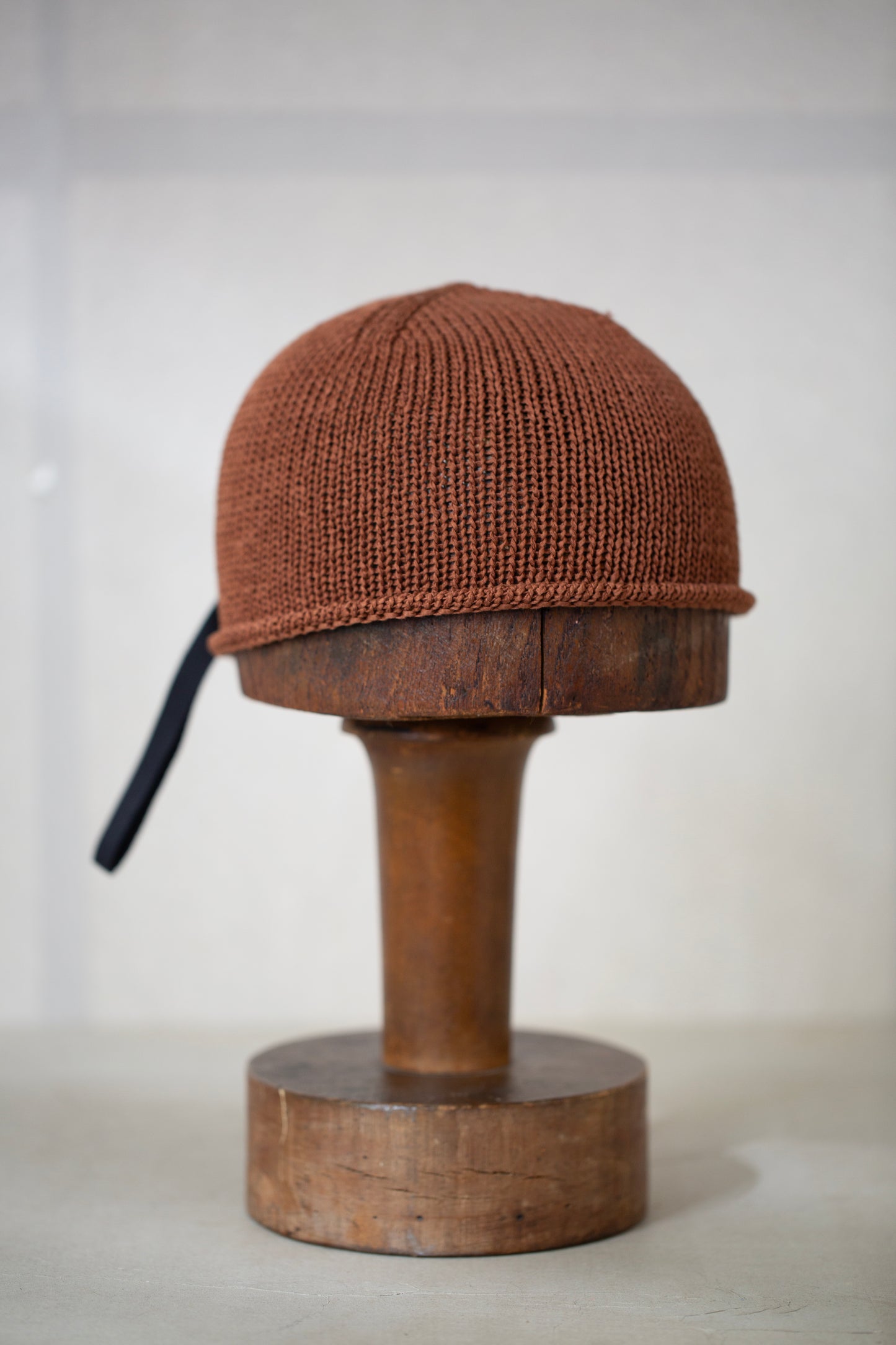 Cacao hand knitted beanie