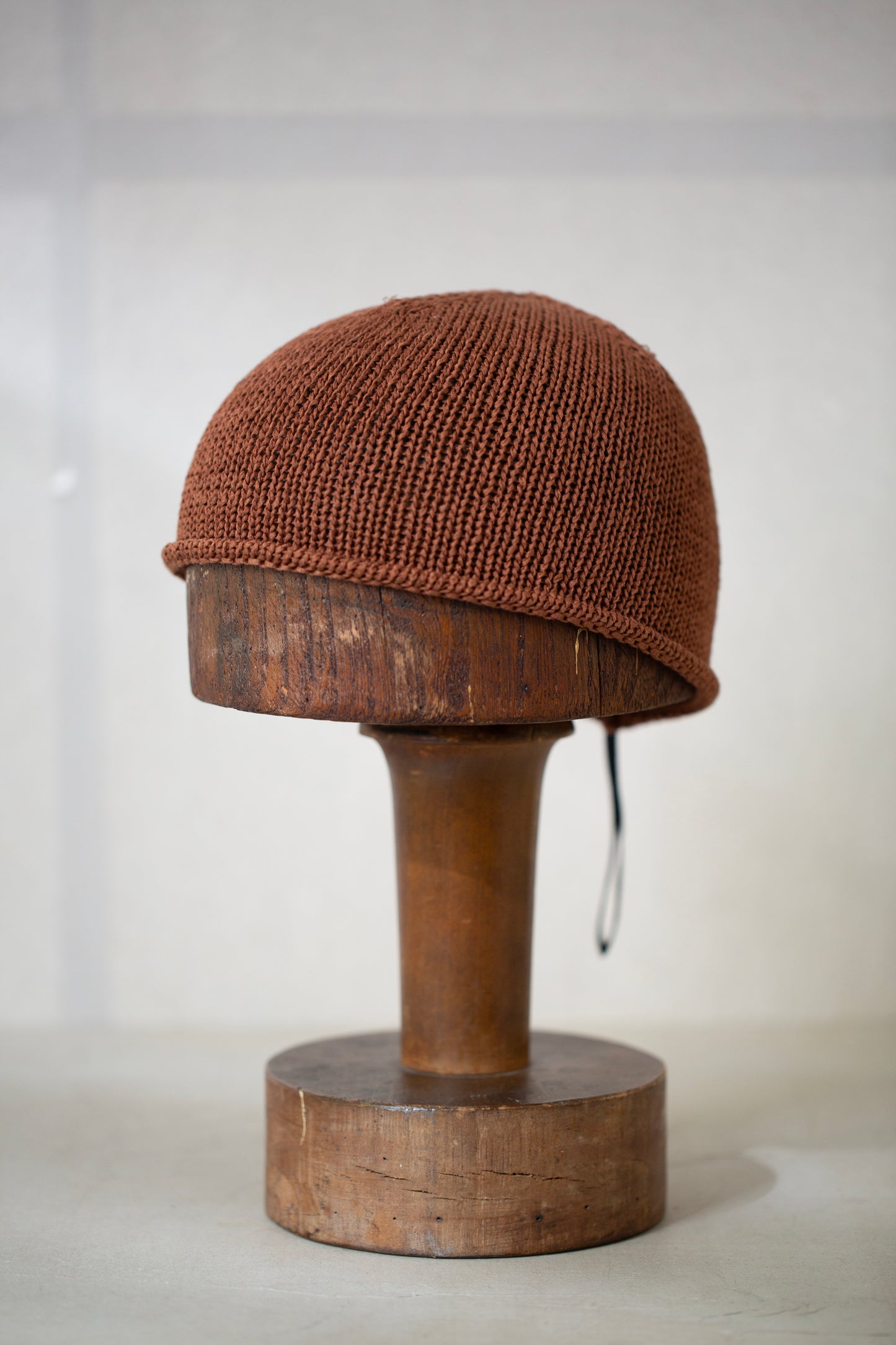 Cacao hand knitted beanie
