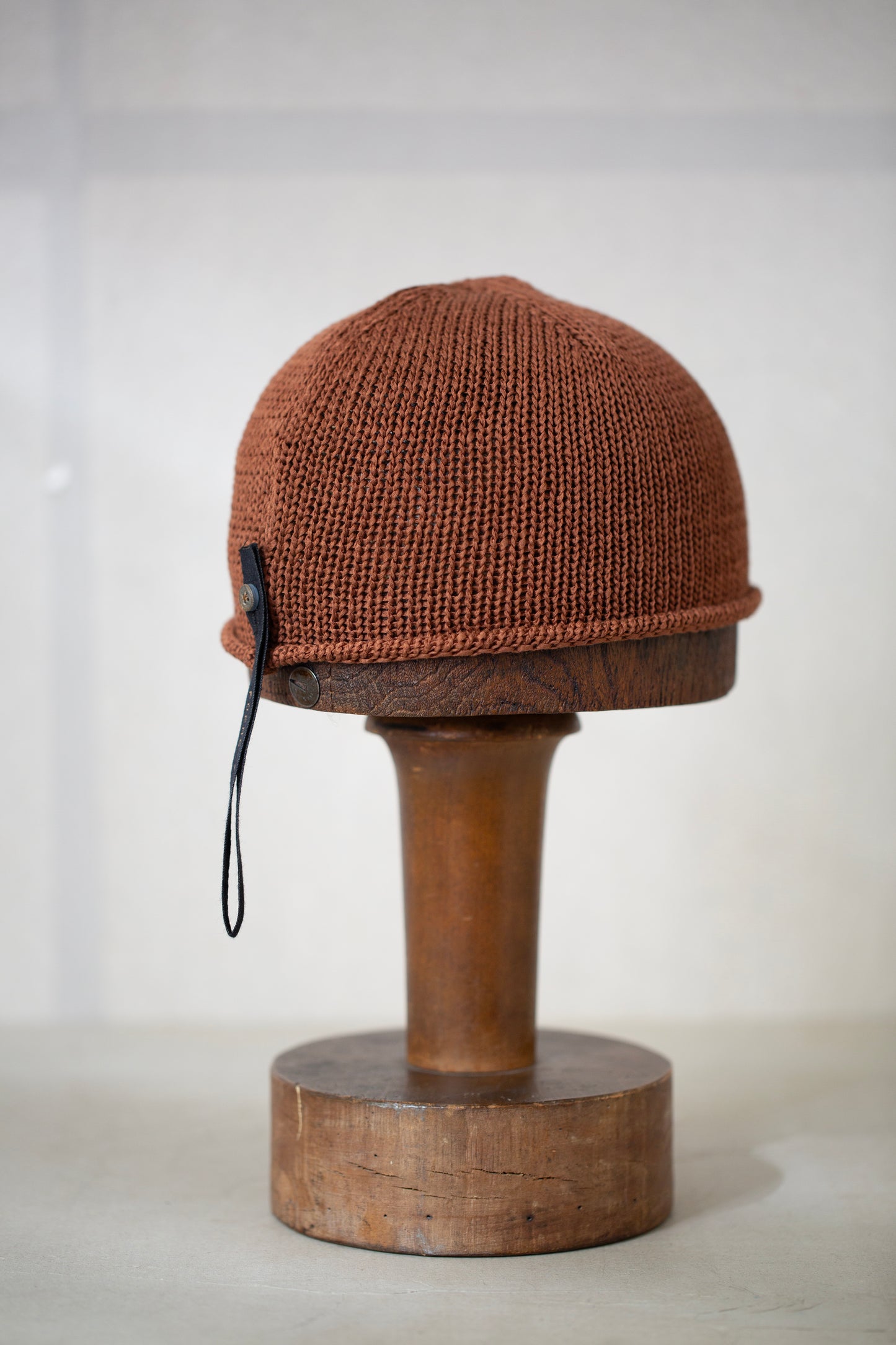 Cacao hand knitted beanie