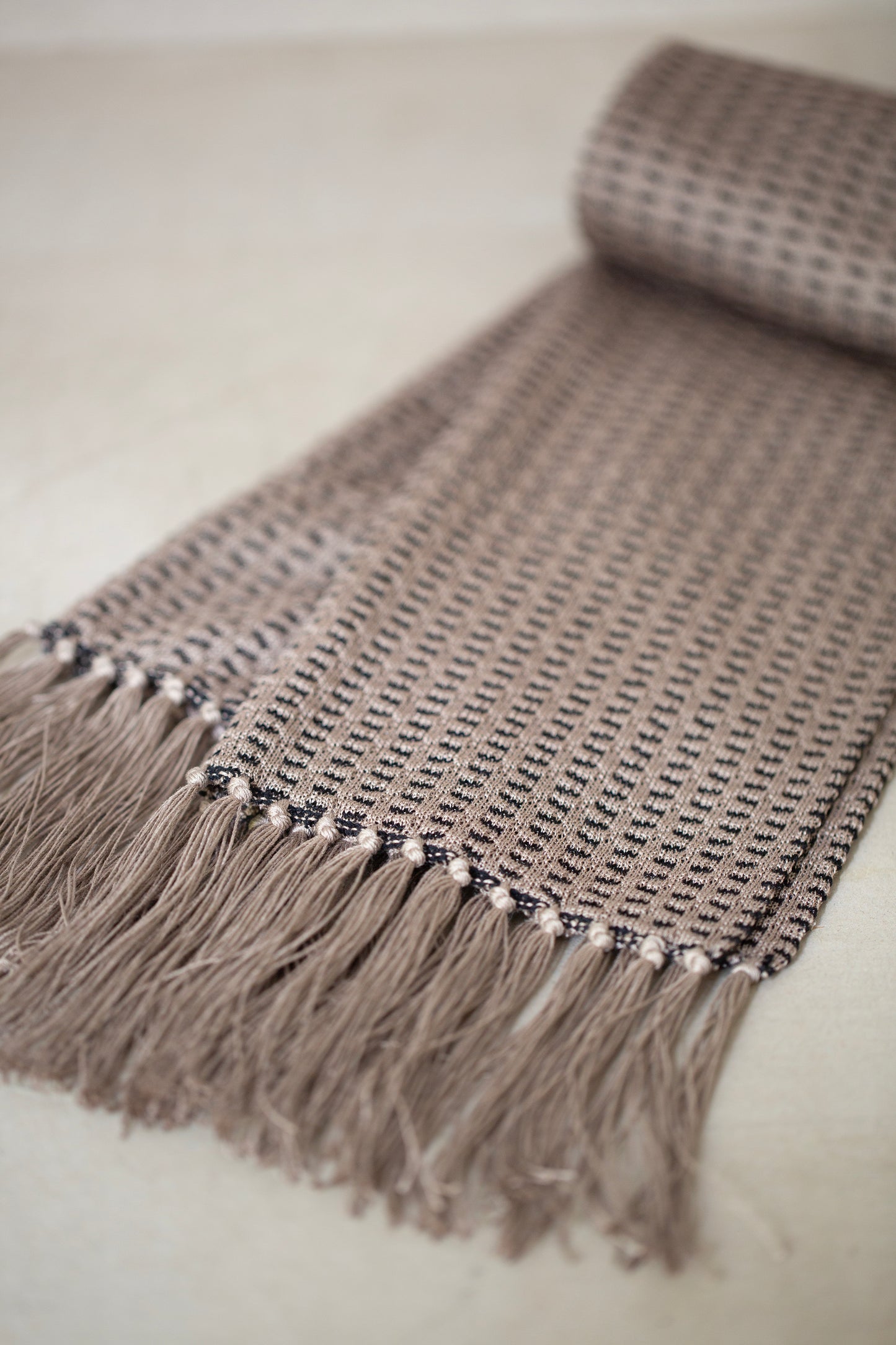 Beige silk stole