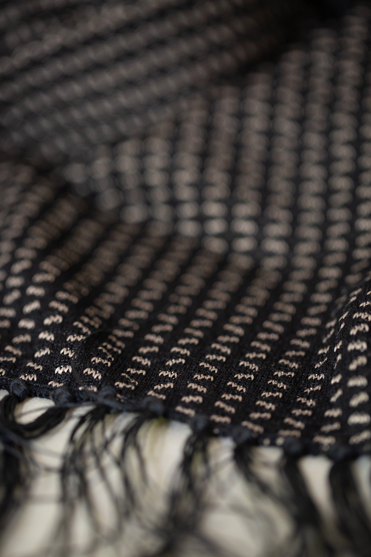 Black silk stole