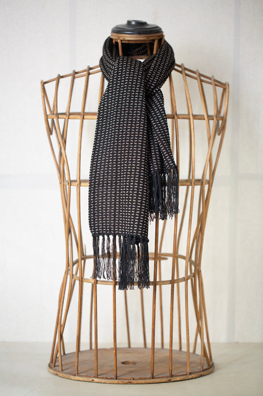 Black silk stole
