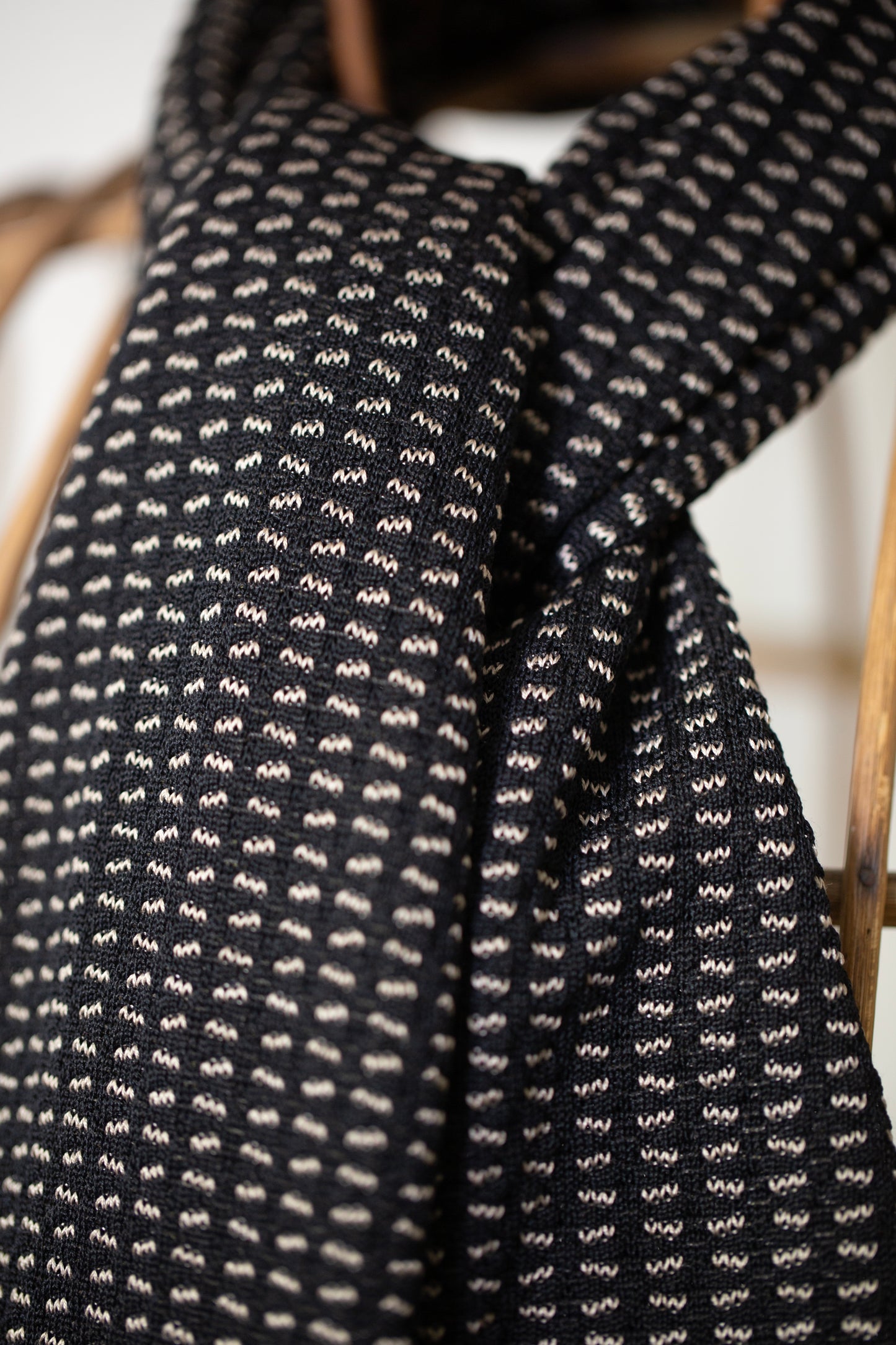 Black silk stole