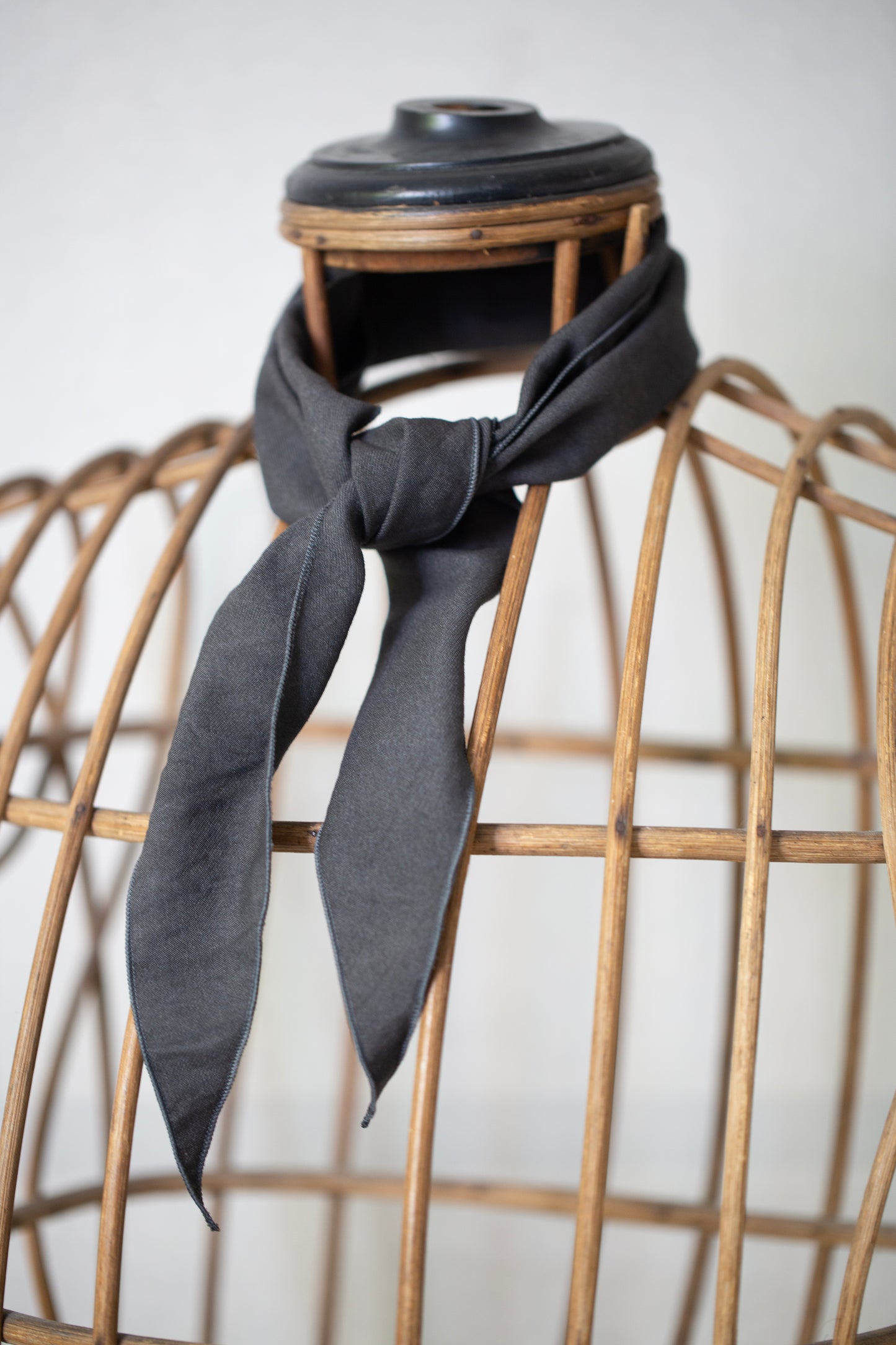 Sumi Ink Short Scarf