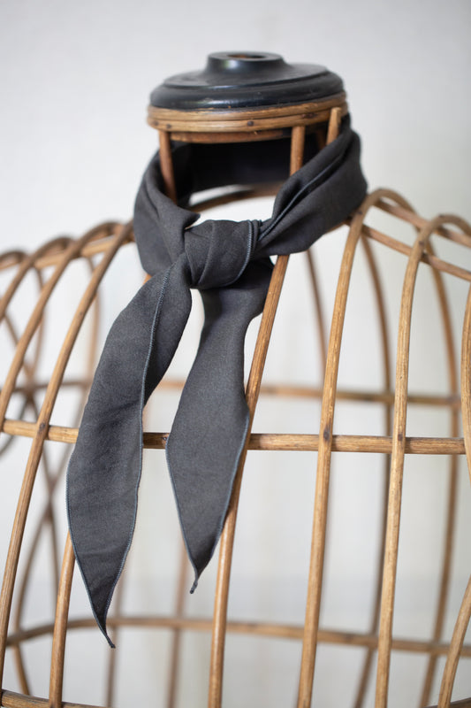 Sumi Ink Short Scarf