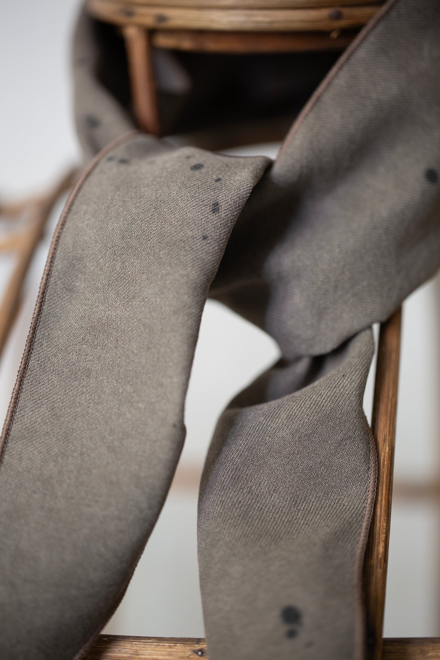 Black Rice x Walnut x Sumi Ink Short Scarf