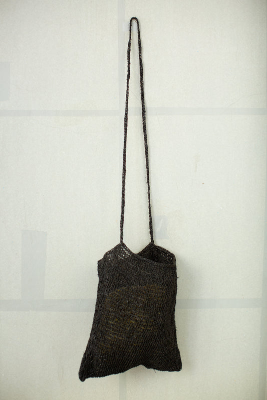 small hemp bag kaki shibu black