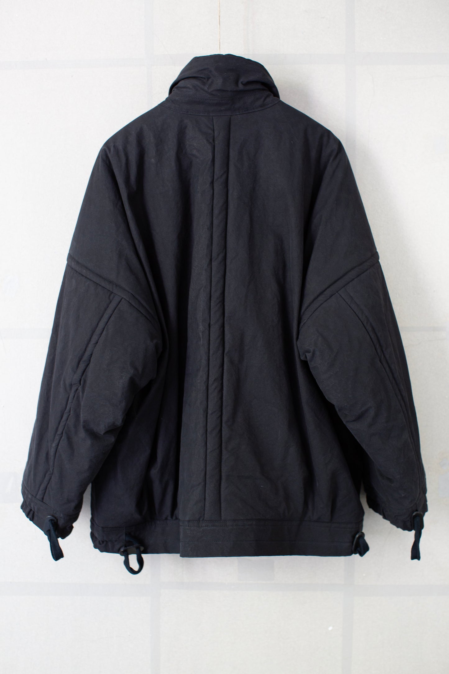 JACKET#67 - PADDED DEEP BLACK TIME WASHED CANVAS