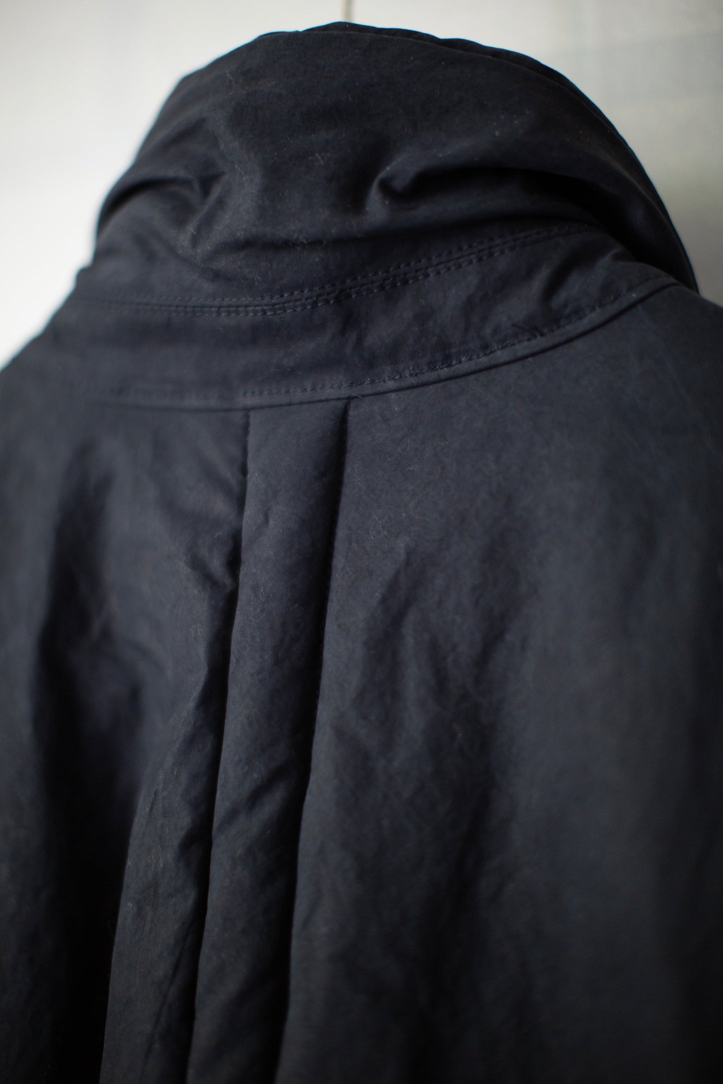JACKET#67 - PADDED DEEP BLACK TIME WASHED CANVAS