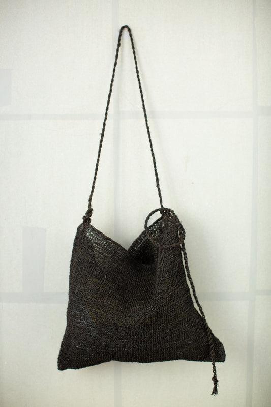 big hemp bag kaki shibu black