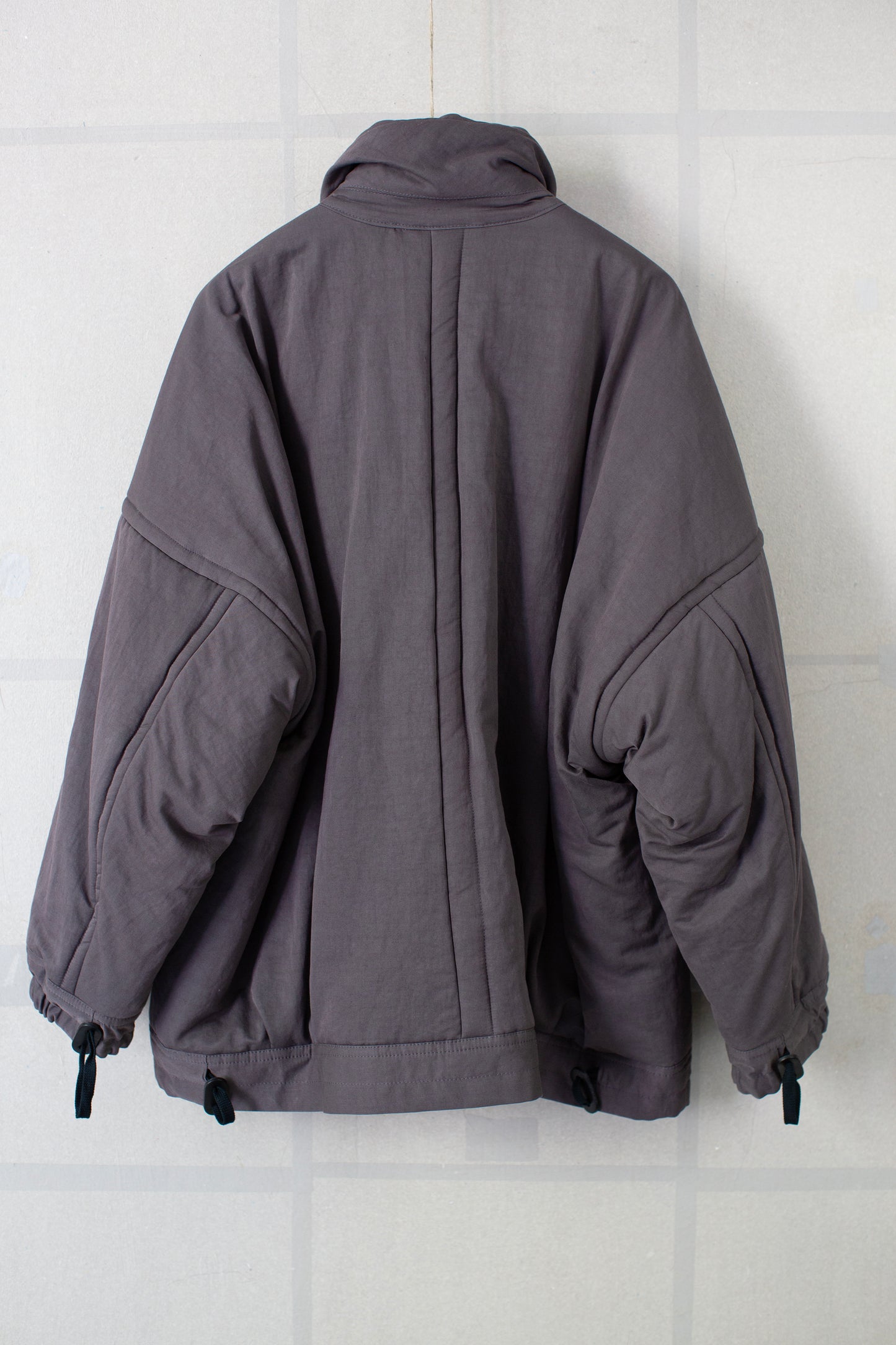 JACKET#67 - PADDED LEAD COTTON WOOL RAMIE FINE TWILL