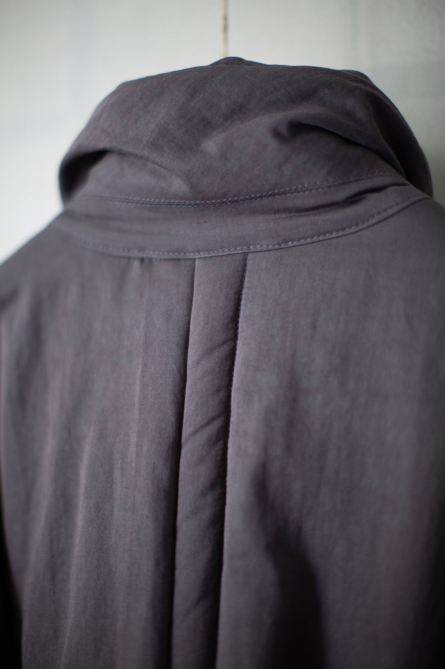 JACKET#67 - PADDED LEAD COTTON WOOL RAMIE FINE TWILL