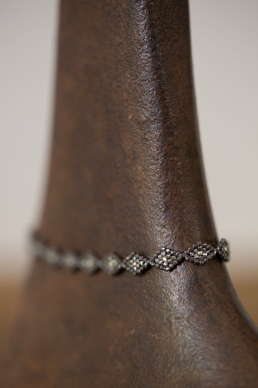 Silver beads bracelet