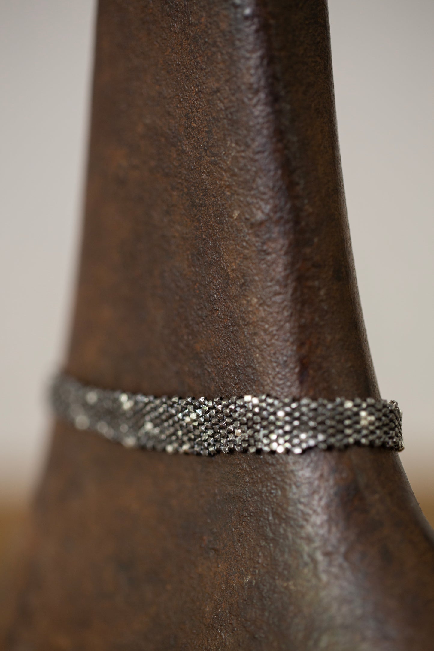 Silver beads bracelet