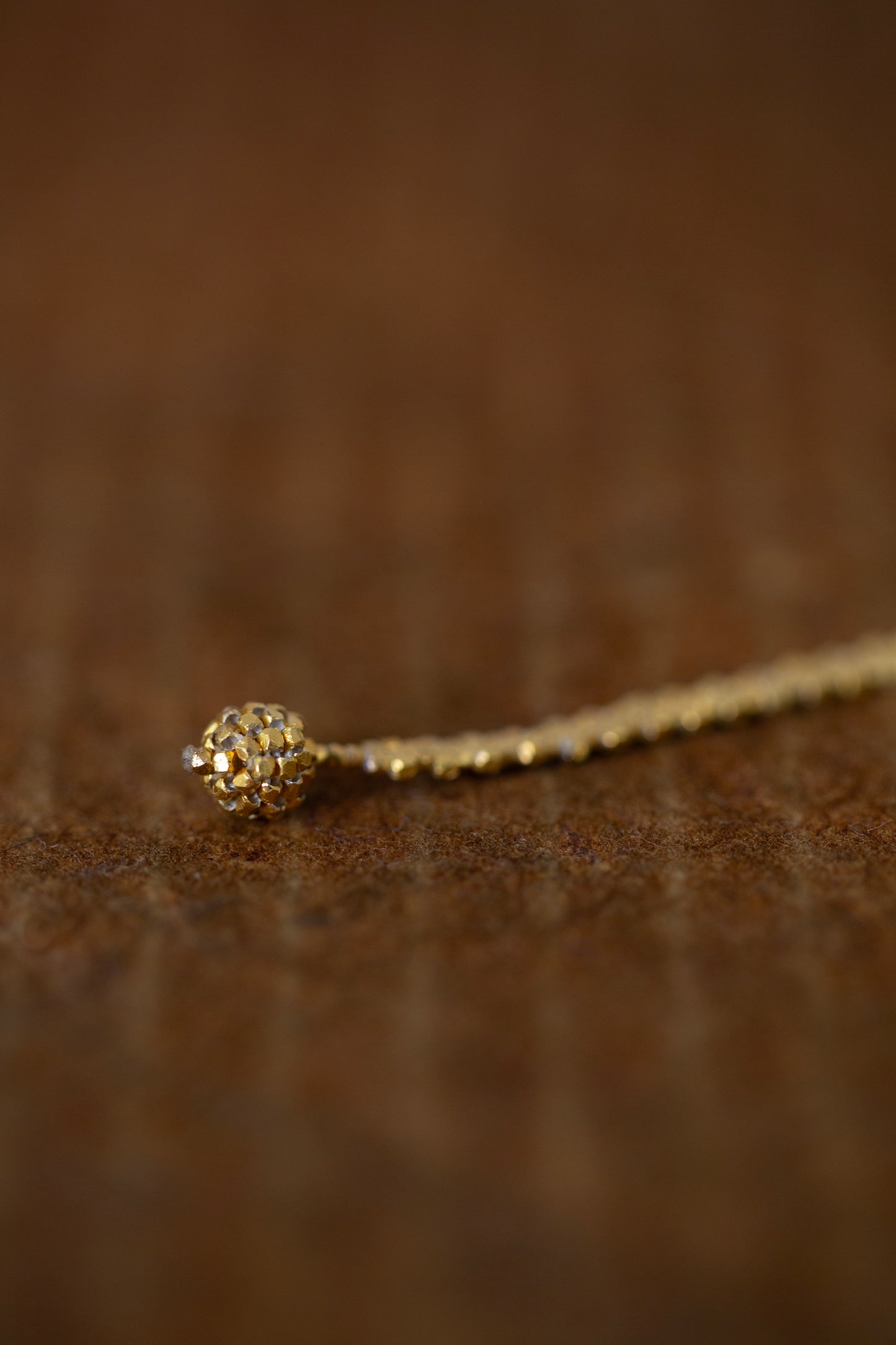 Gold plated beads bracelet
