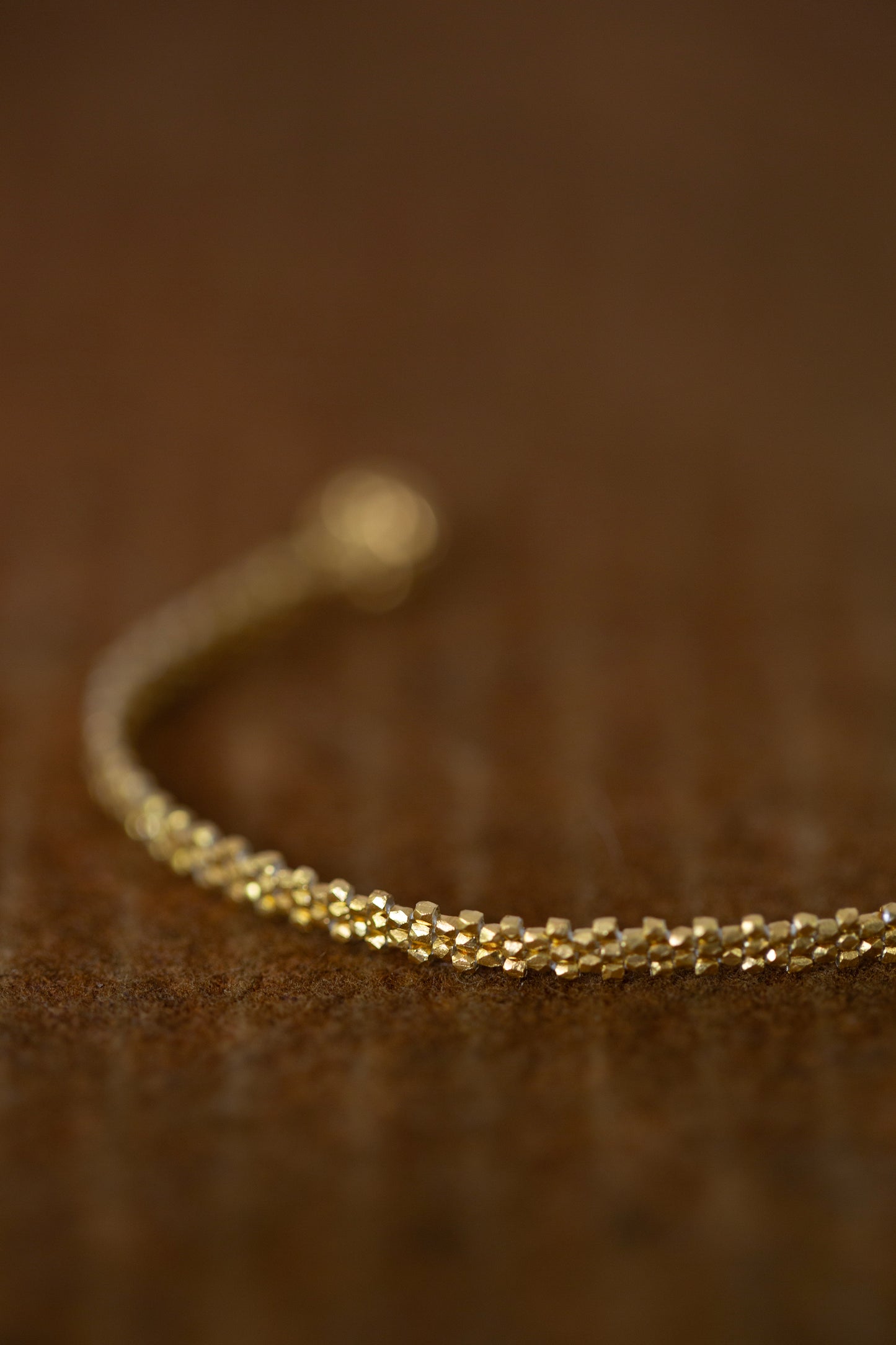 Gold plated beads bracelet