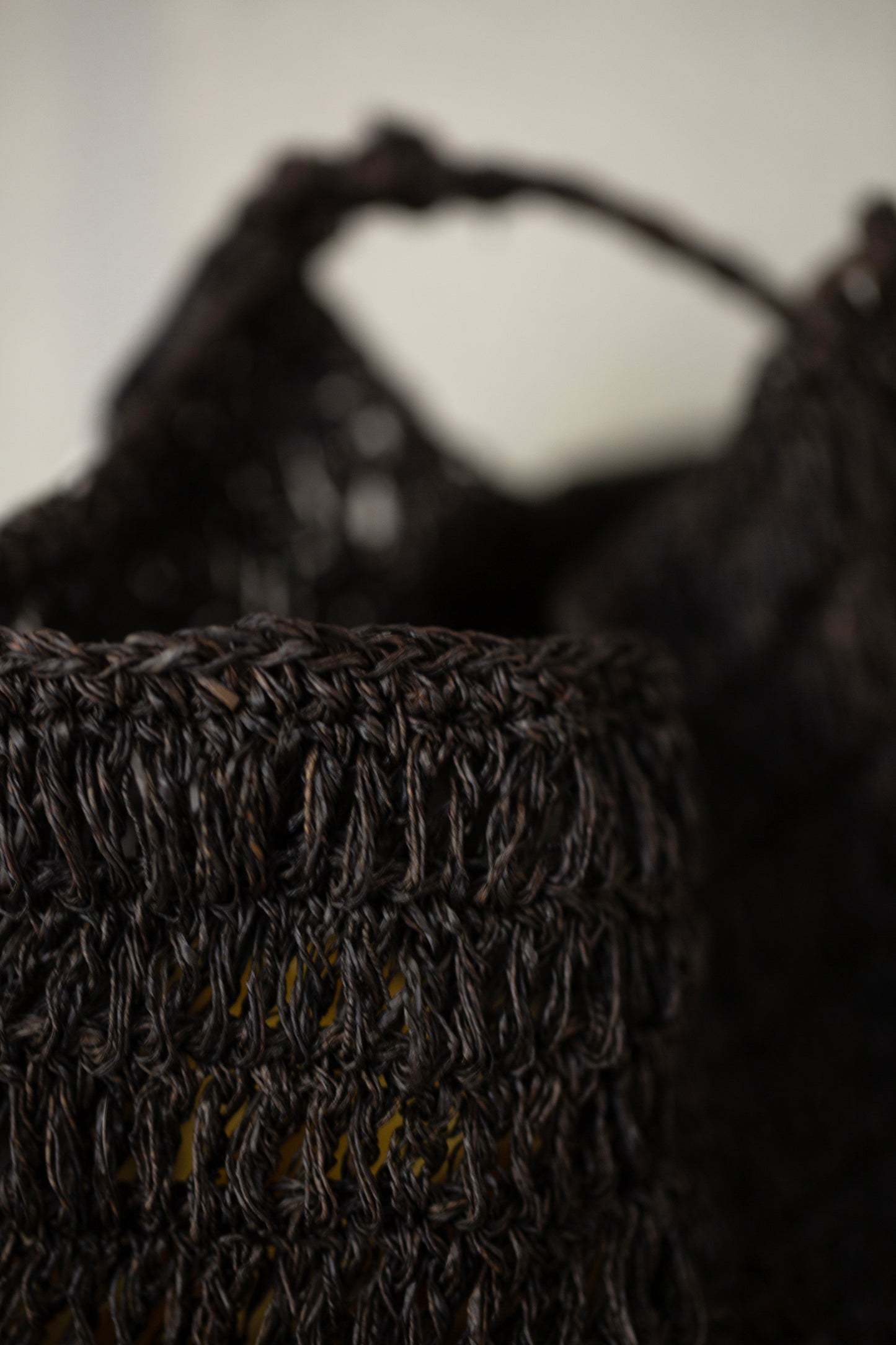 cocoon hemp bag kaki shibu black