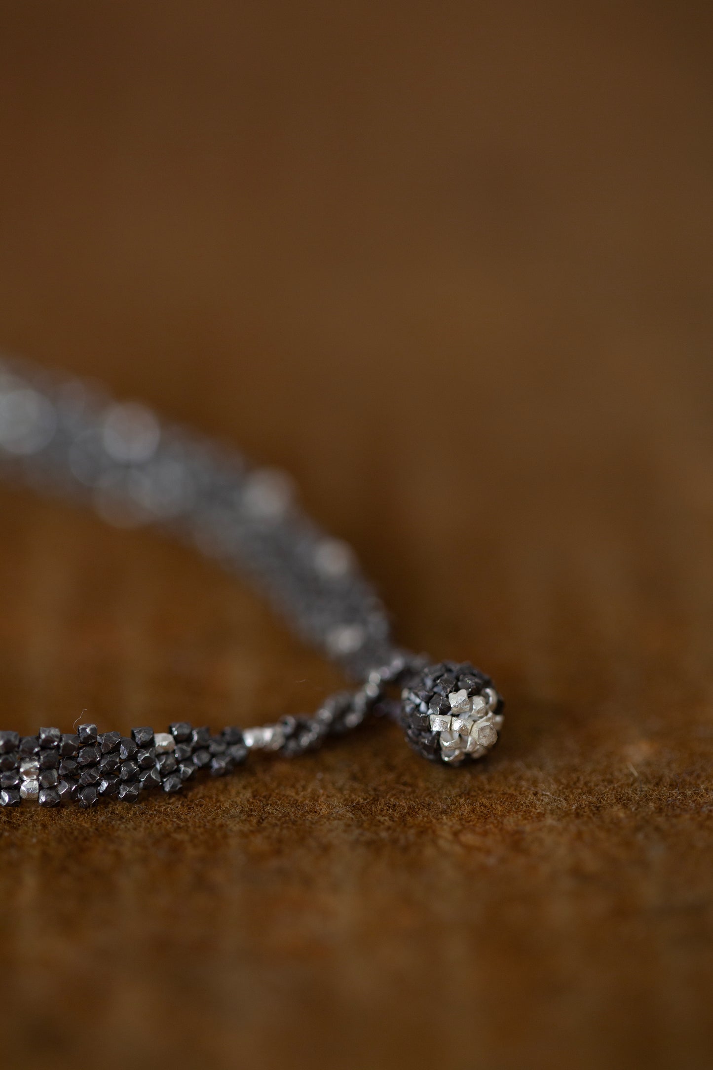 Silver beads bracelet