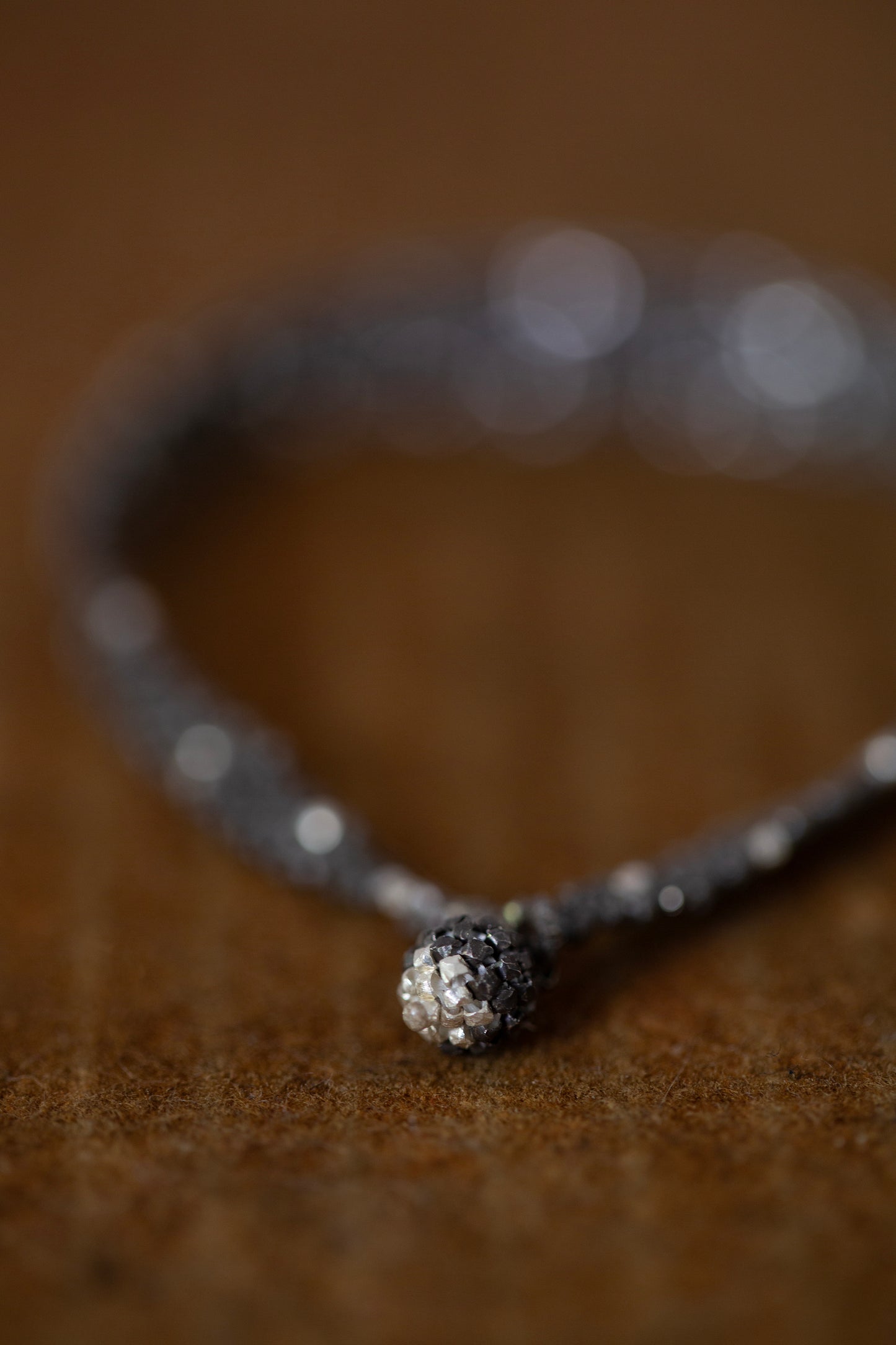 Silver beads bracelet