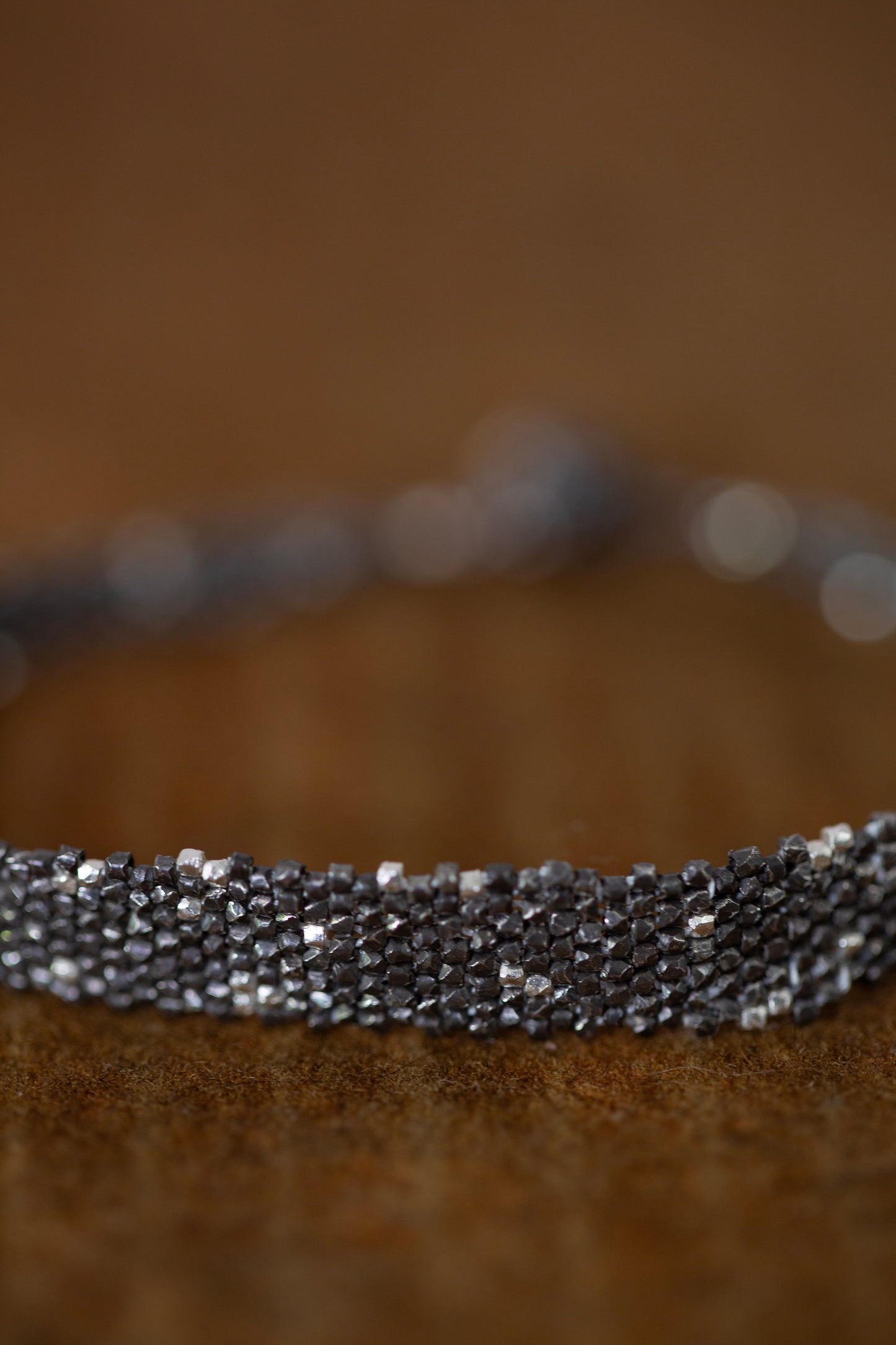 Silver beads bracelet