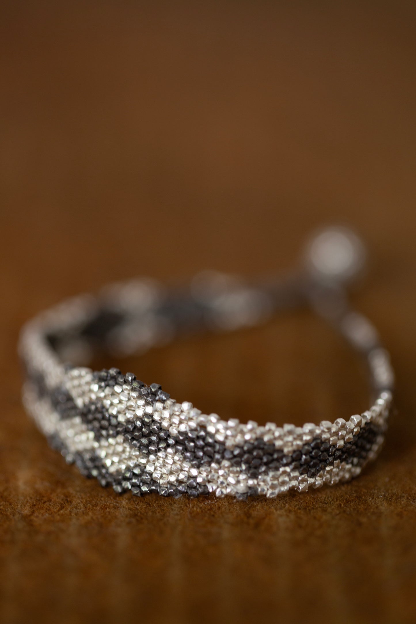 Silver beads bracelet