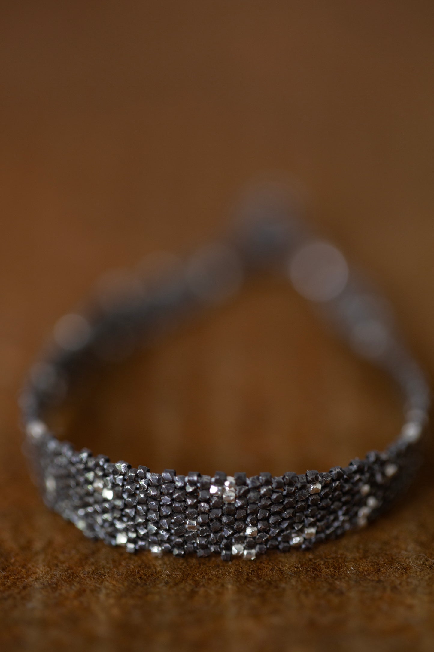 Silver beads bracelet