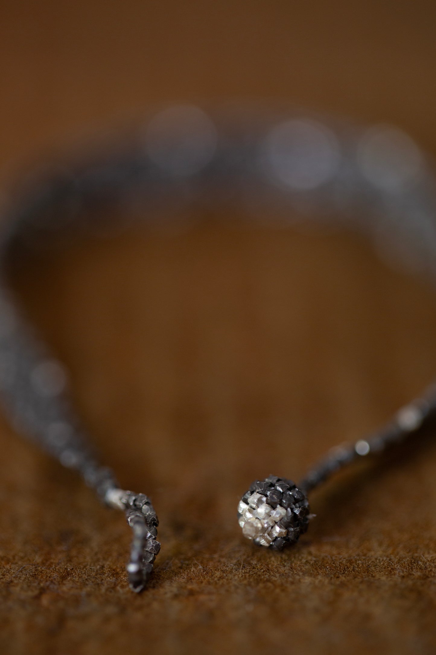 Silver beads bracelet