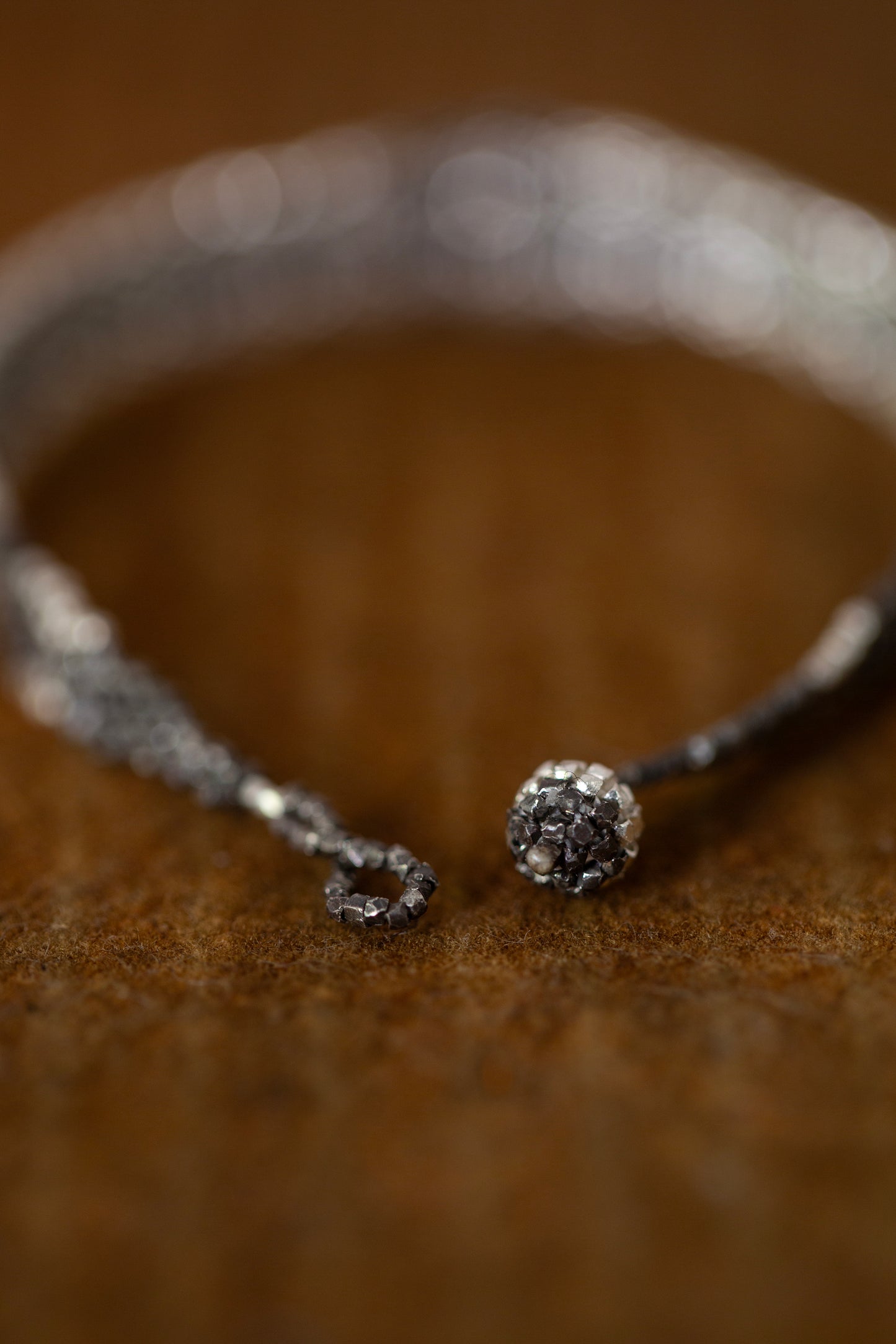 Silver beads bracelet