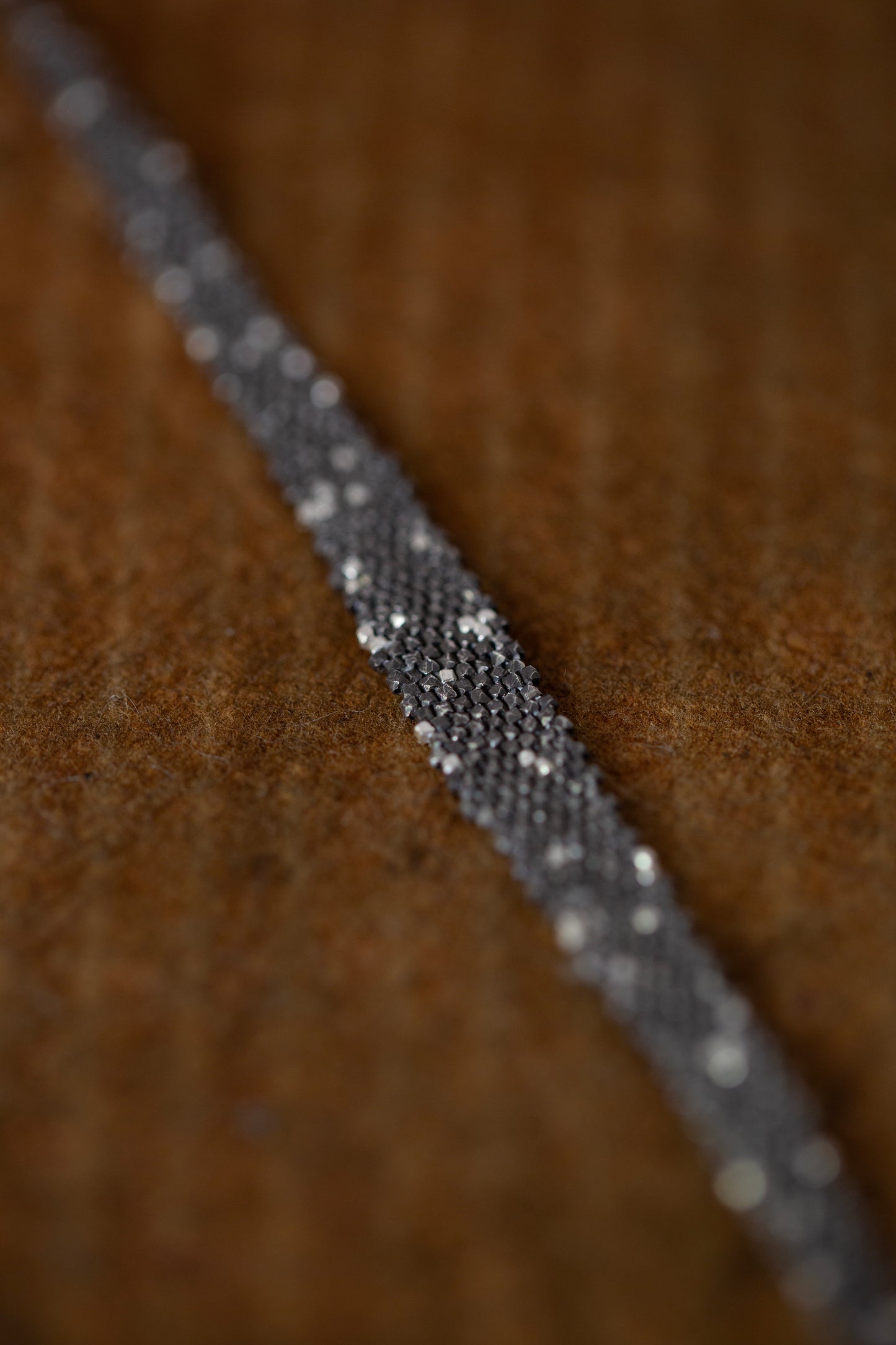 Silver beads bracelet