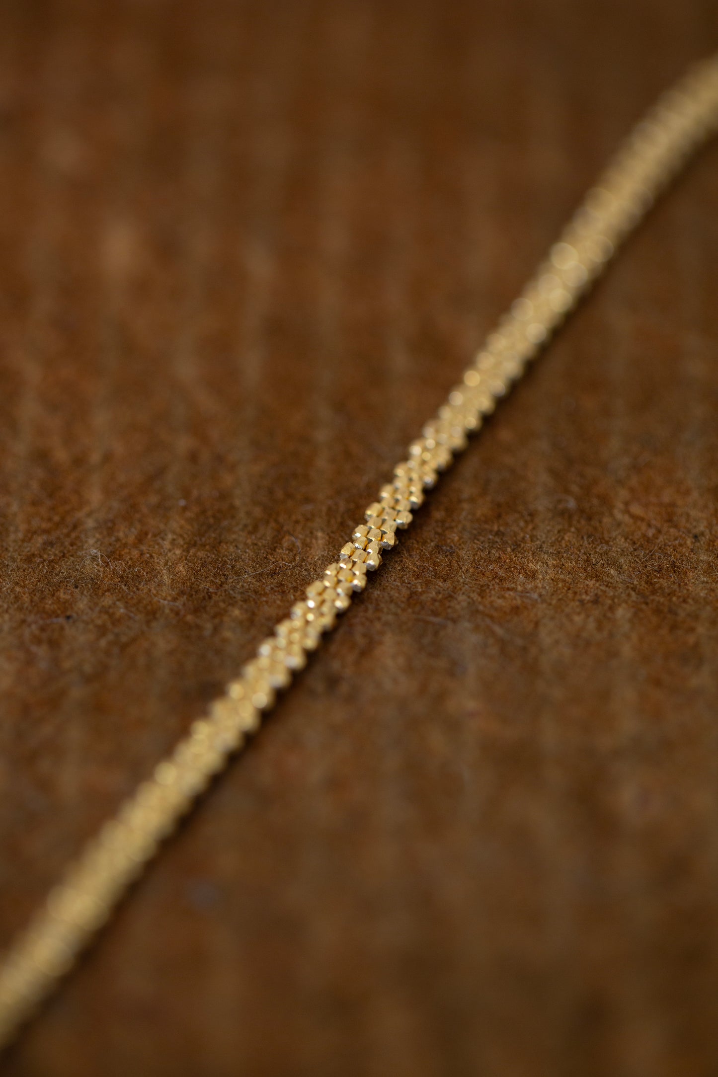 Gold plated beads bracelet