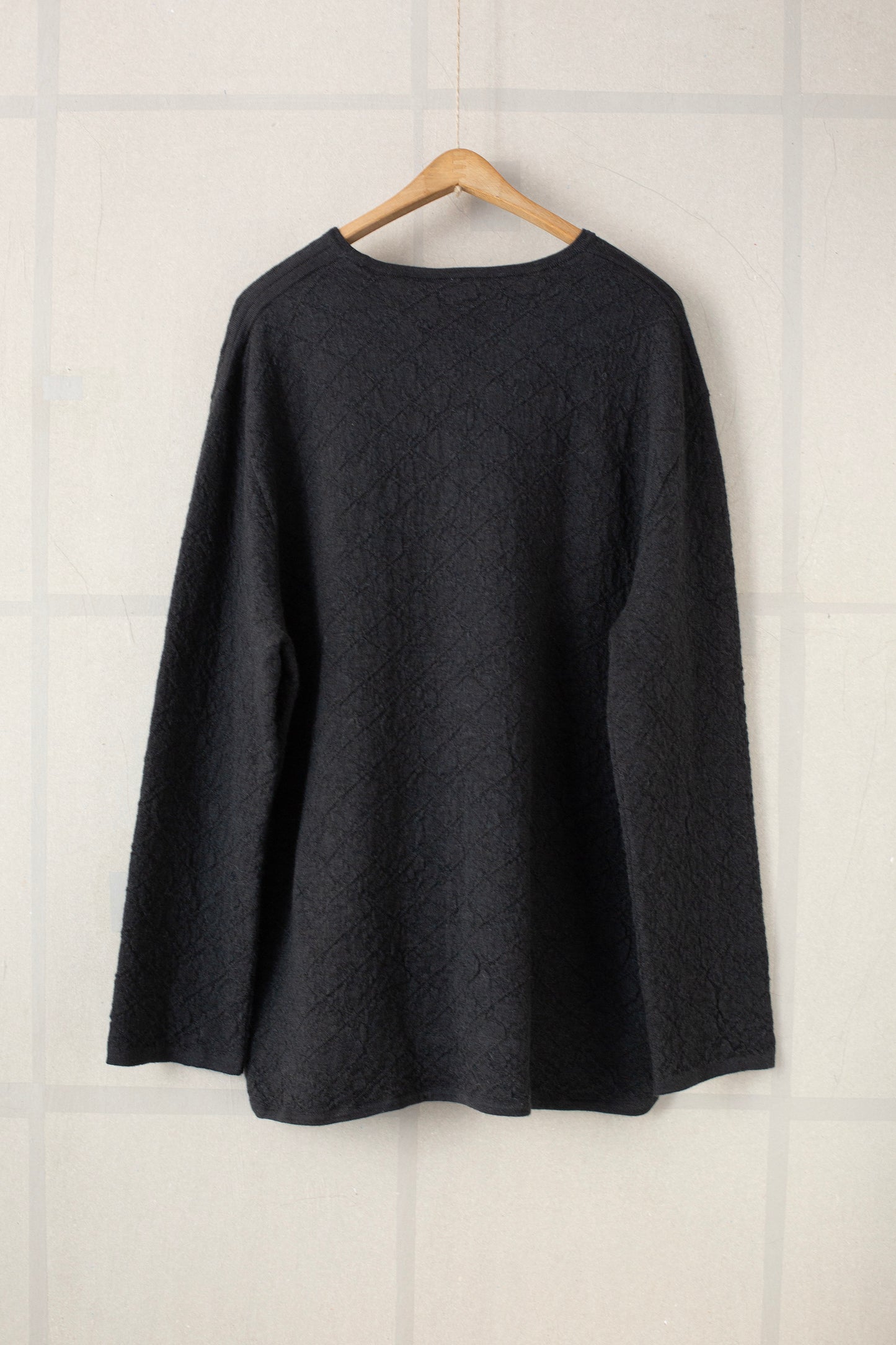 Ink diamond quilt pullover