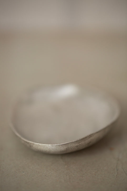 Small silver glaze tray