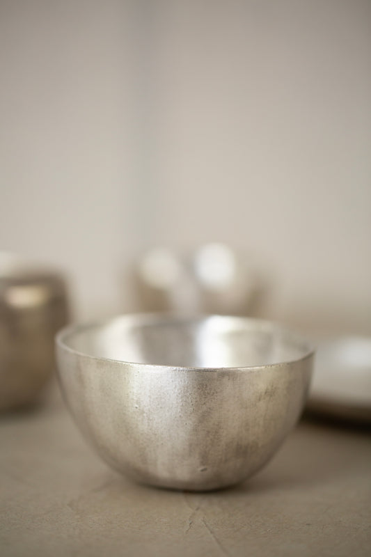 Silver glaze medium cup