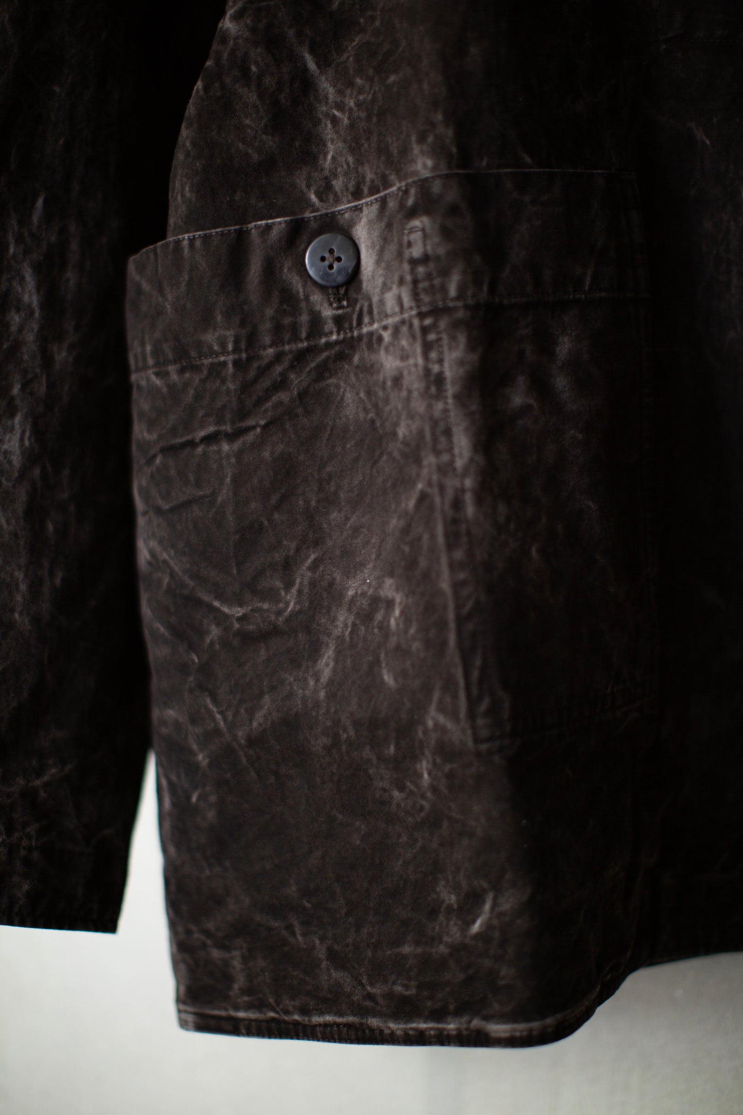 Meeting Jacket in Natural Dye Dark Mud Brown