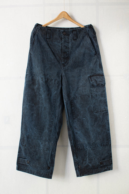 Double Knee Cargo Pants - Heavy Weight in Aizome Indigo & Dorozome Natural Dye