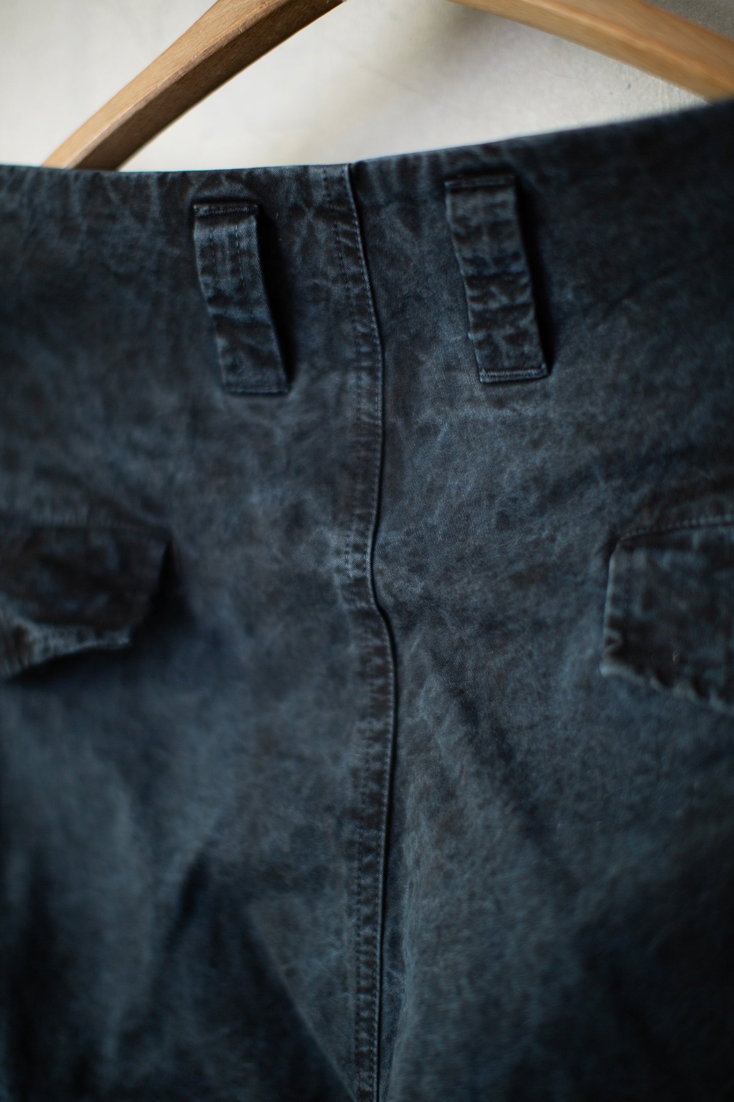 Double Knee Cargo Pants - Heavy Weight in Aizome Indigo & Dorozome Natural Dye