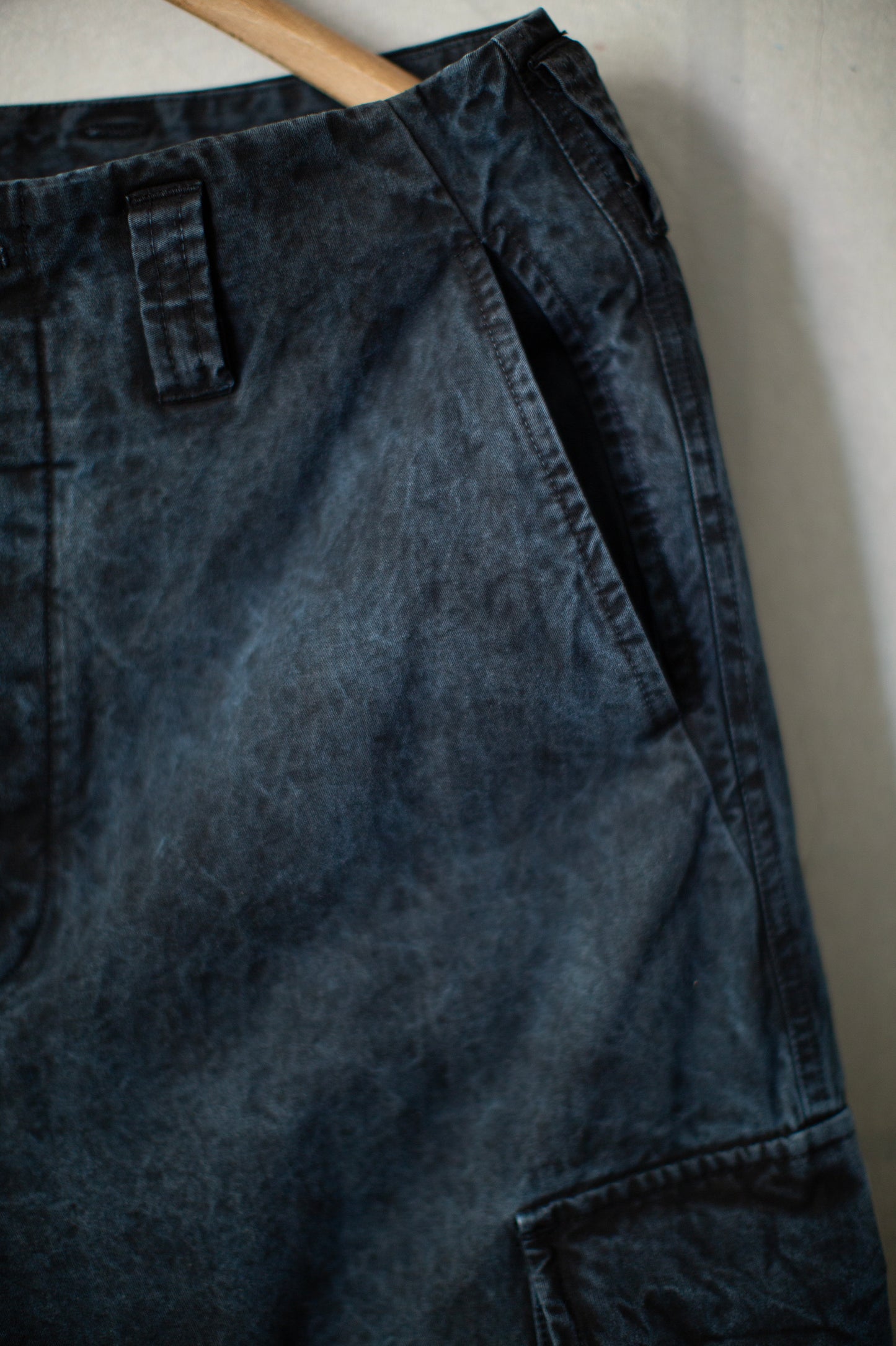 Double Knee Cargo Pants - Heavy Weight in Aizome Indigo & Dorozome Natural Dye