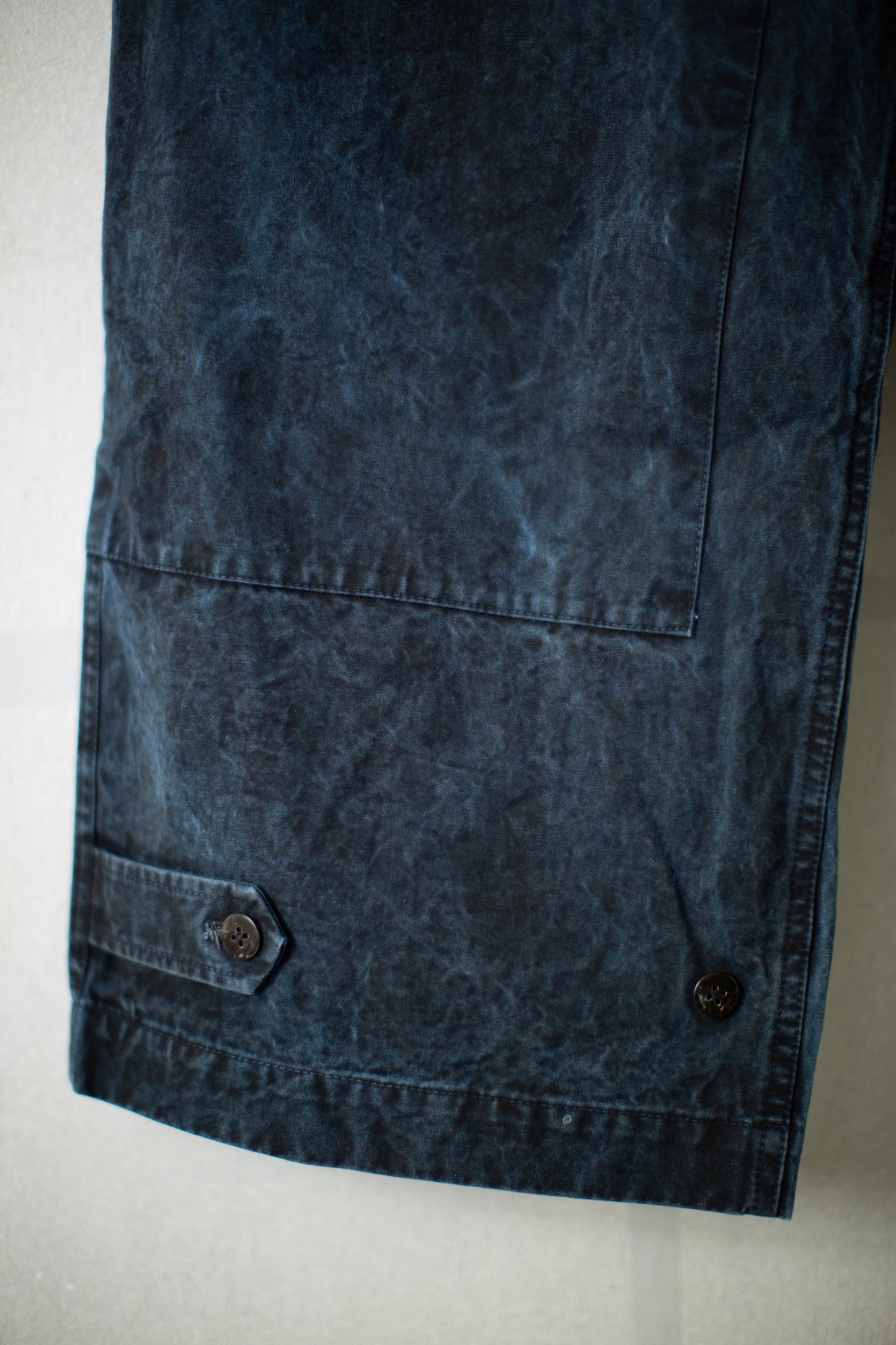 Double Knee Cargo Pants - Heavy Weight in Aizome Indigo & Dorozome Natural Dye