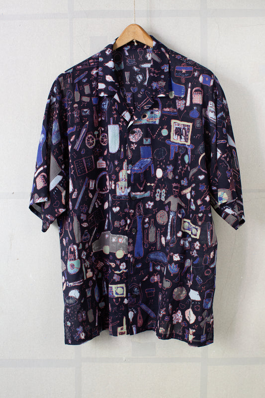 "NAMRATA" illustration print shirt