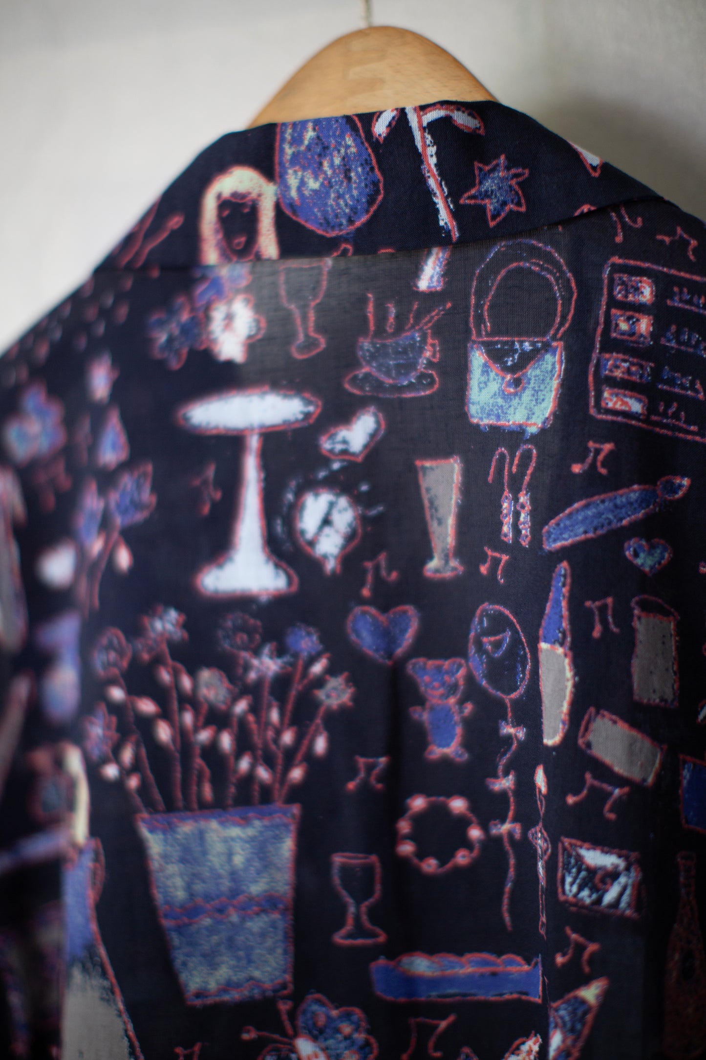 "NAMRATA" illustration print shirt