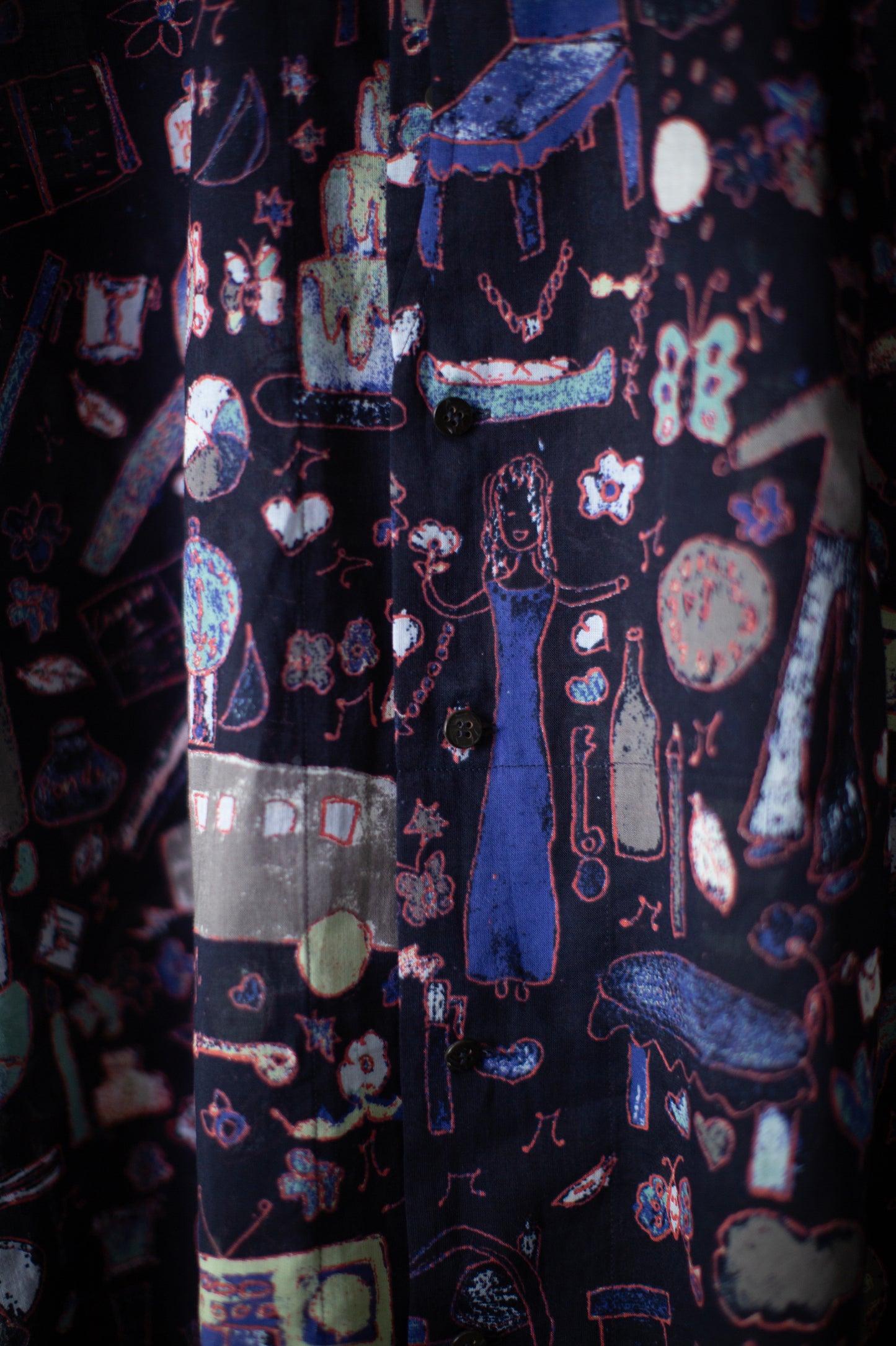 "NAMRATA" illustration print shirt