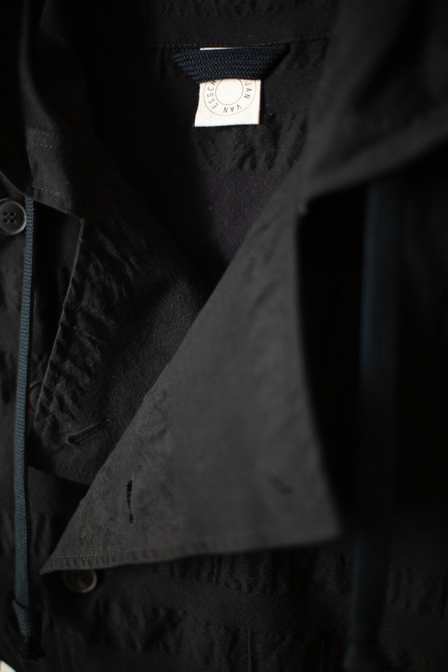 HOODPIECE#1 - BROAD STRIPE CLOTH BLACK
