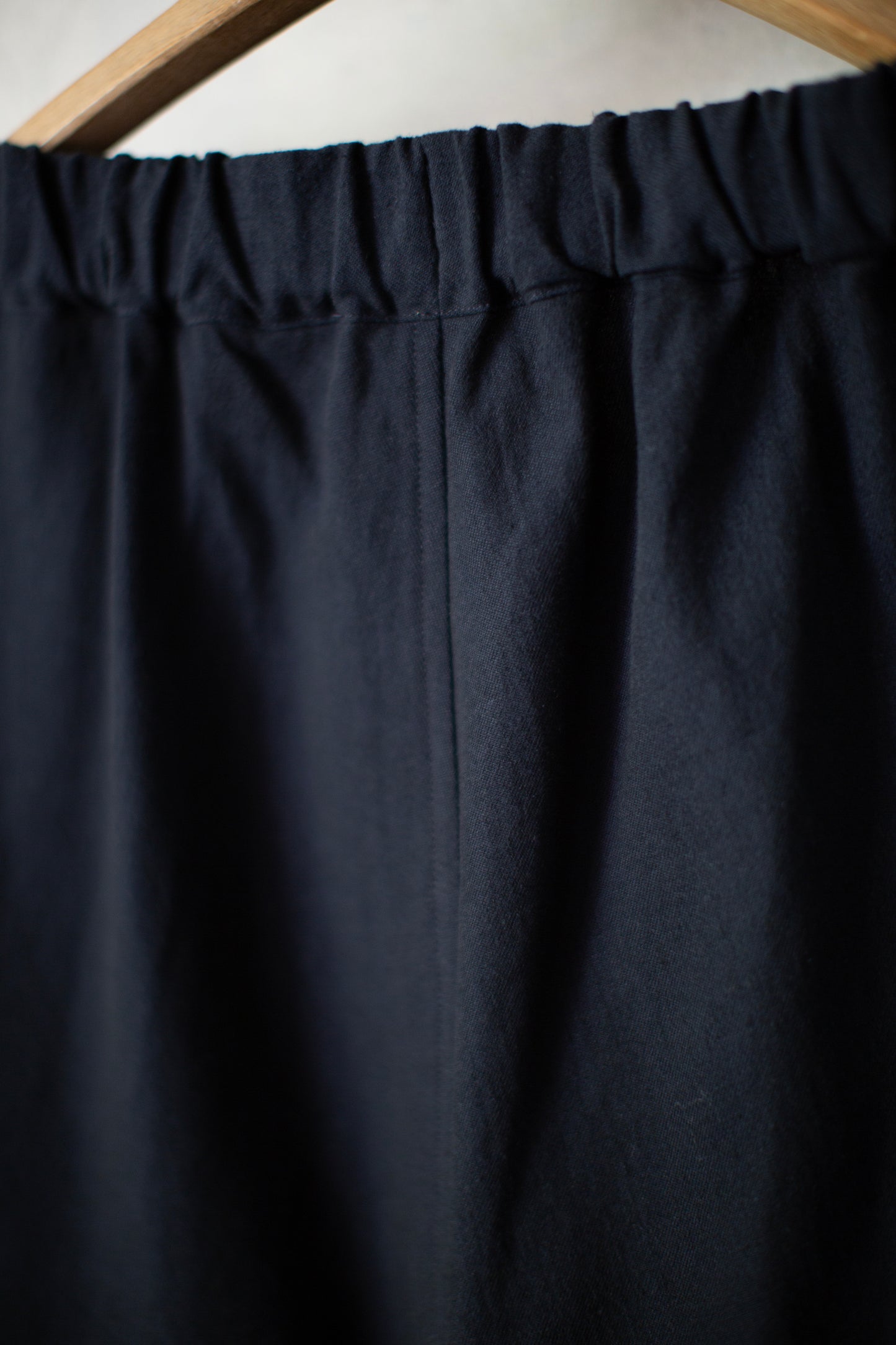Navy hemp cotton twill trousers