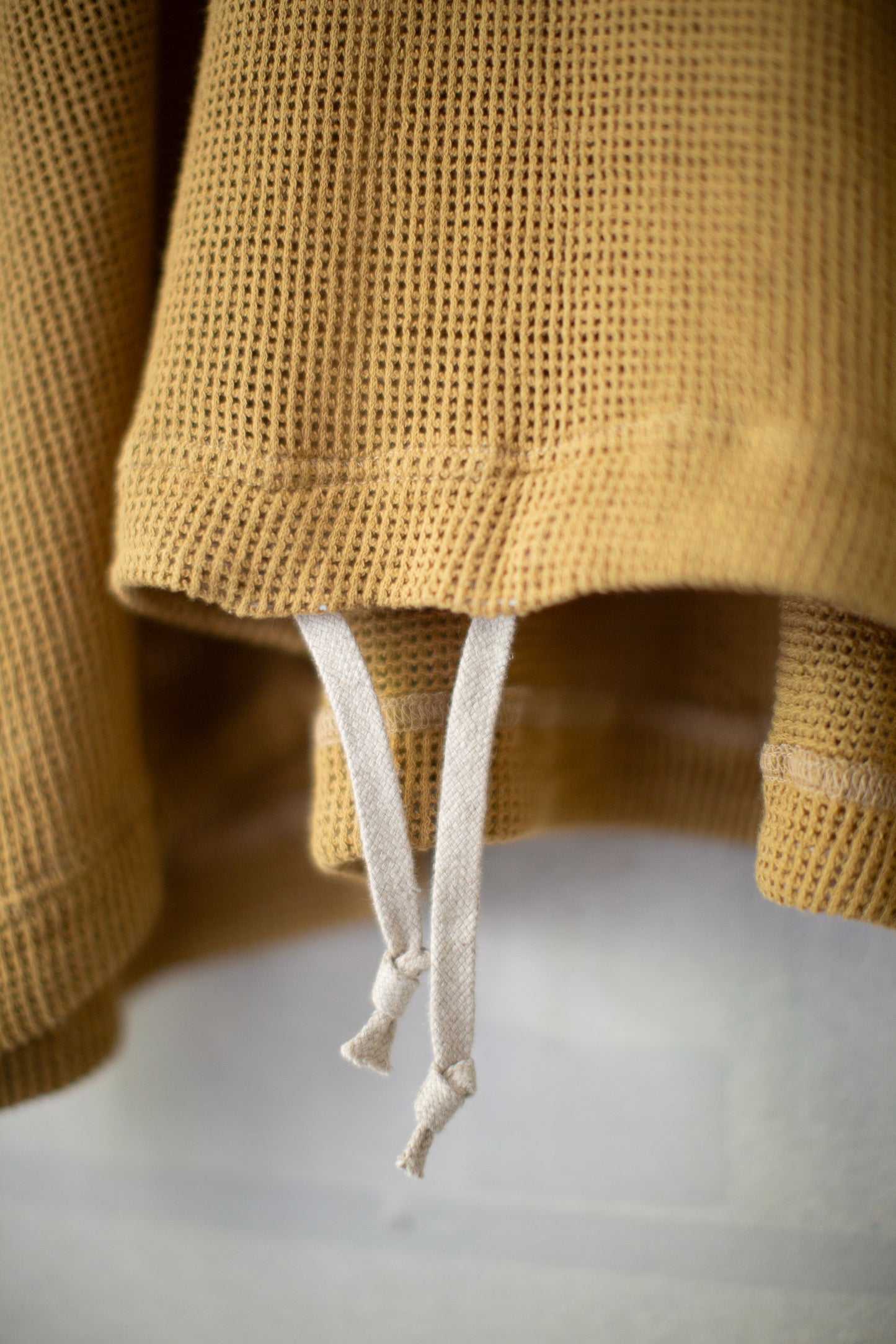 yellow olive cotton mesh balloon tee