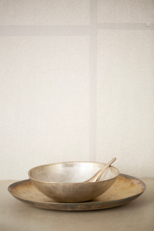 Silver glaze dish
