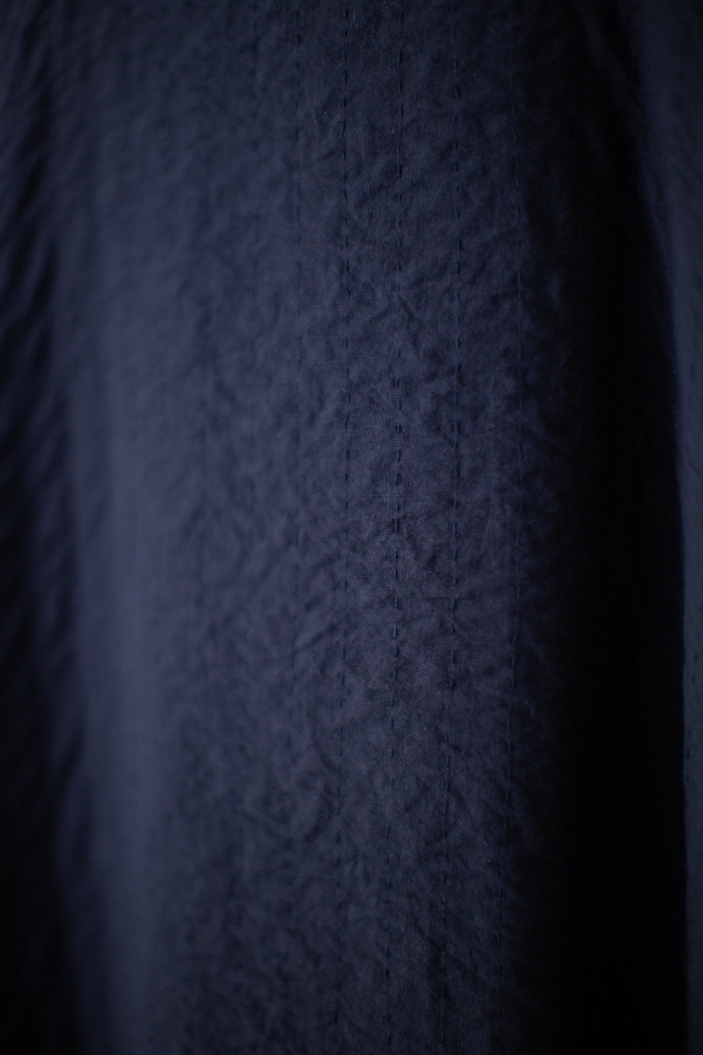 navy kantha embroidery kimono