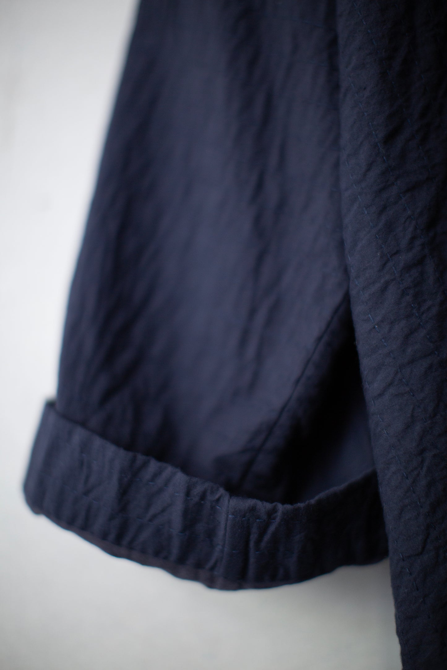 navy kantha embroidery kimono