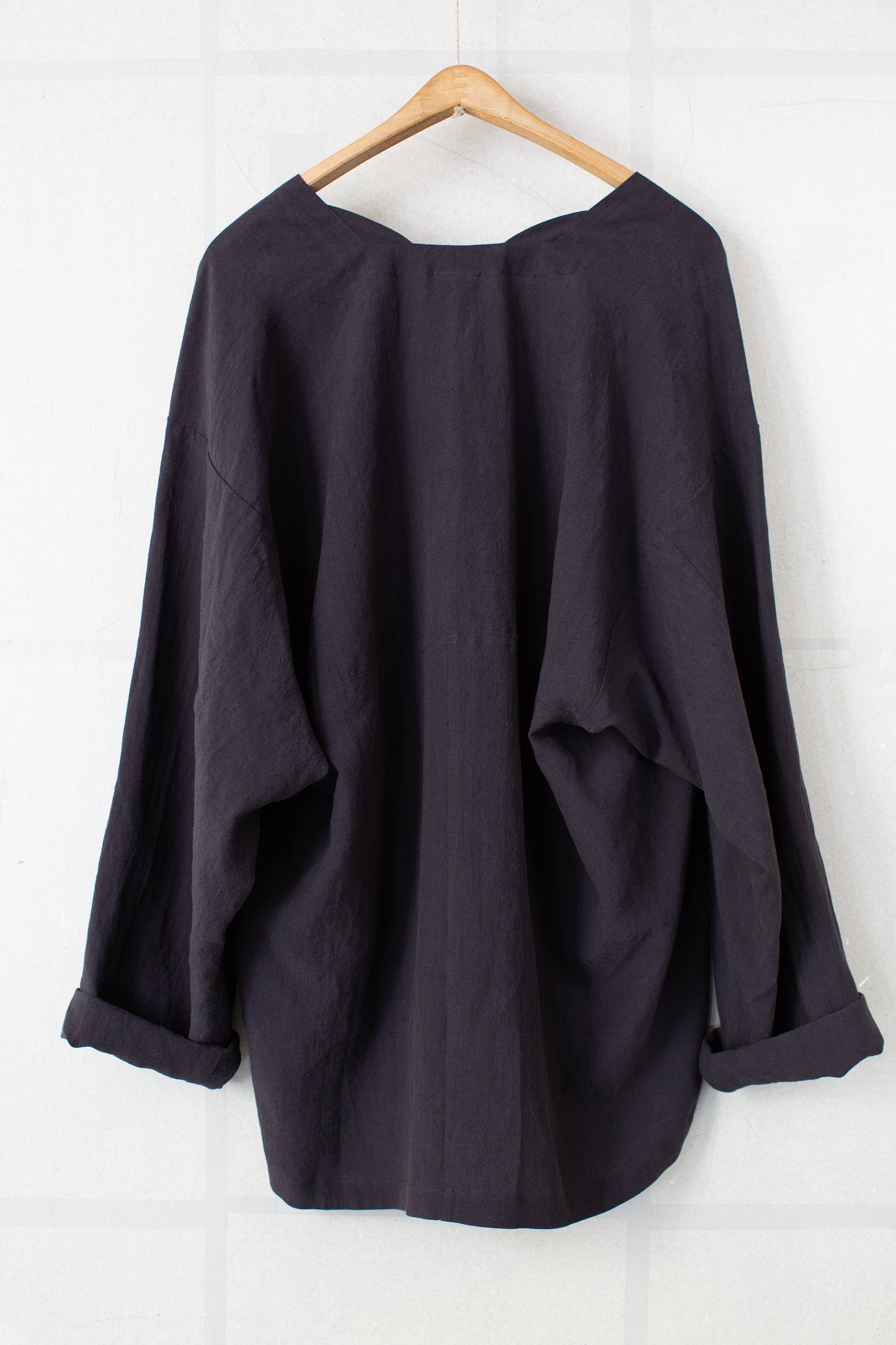 TUNIC#43 - LINEN SILK SHIRTING SUMI KURO