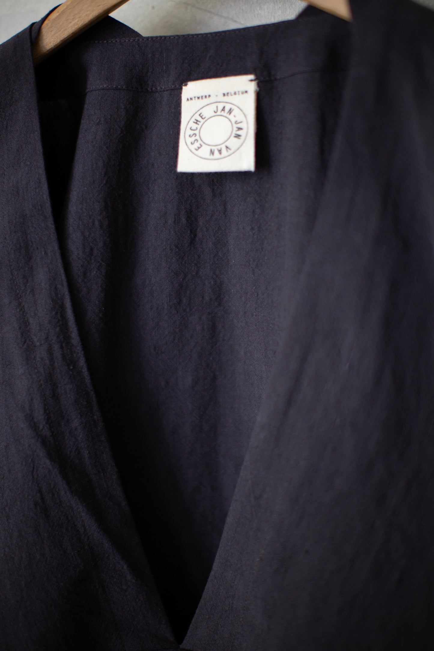 TUNIC#43 - LINEN SILK SHIRTING SUMI KURO